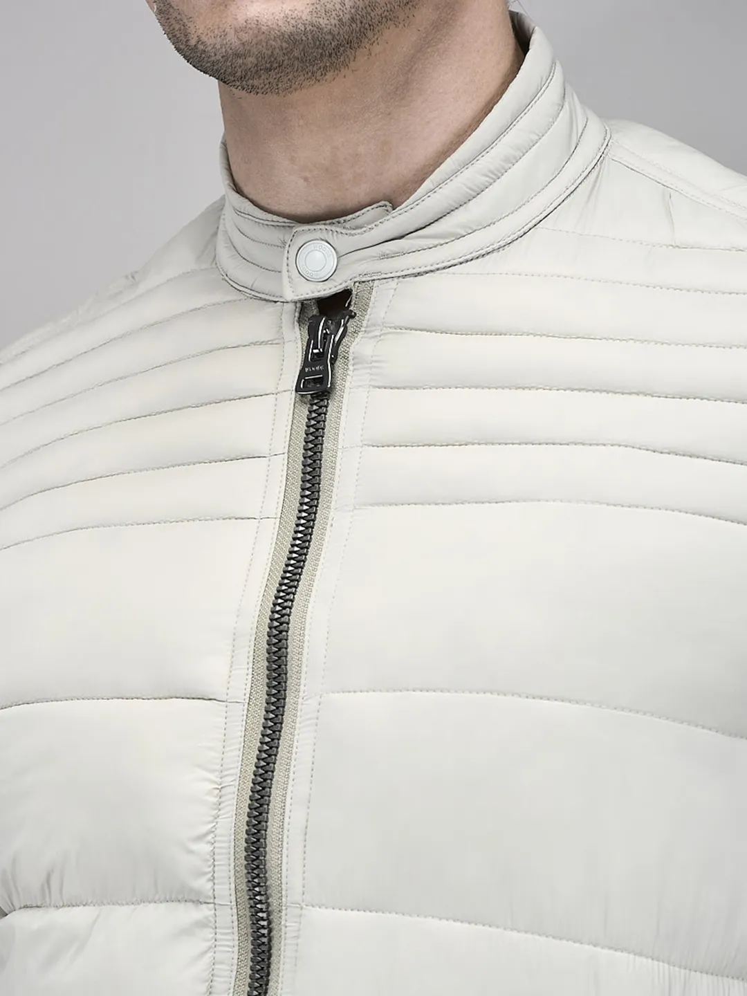 Men Lightweight Puffer Jacket in Feather Grey  - Thumbnail 4