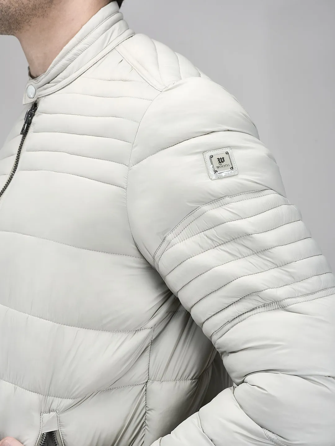 Men Lightweight Puffer Jacket in Feather Grey  - Thumbnail 5