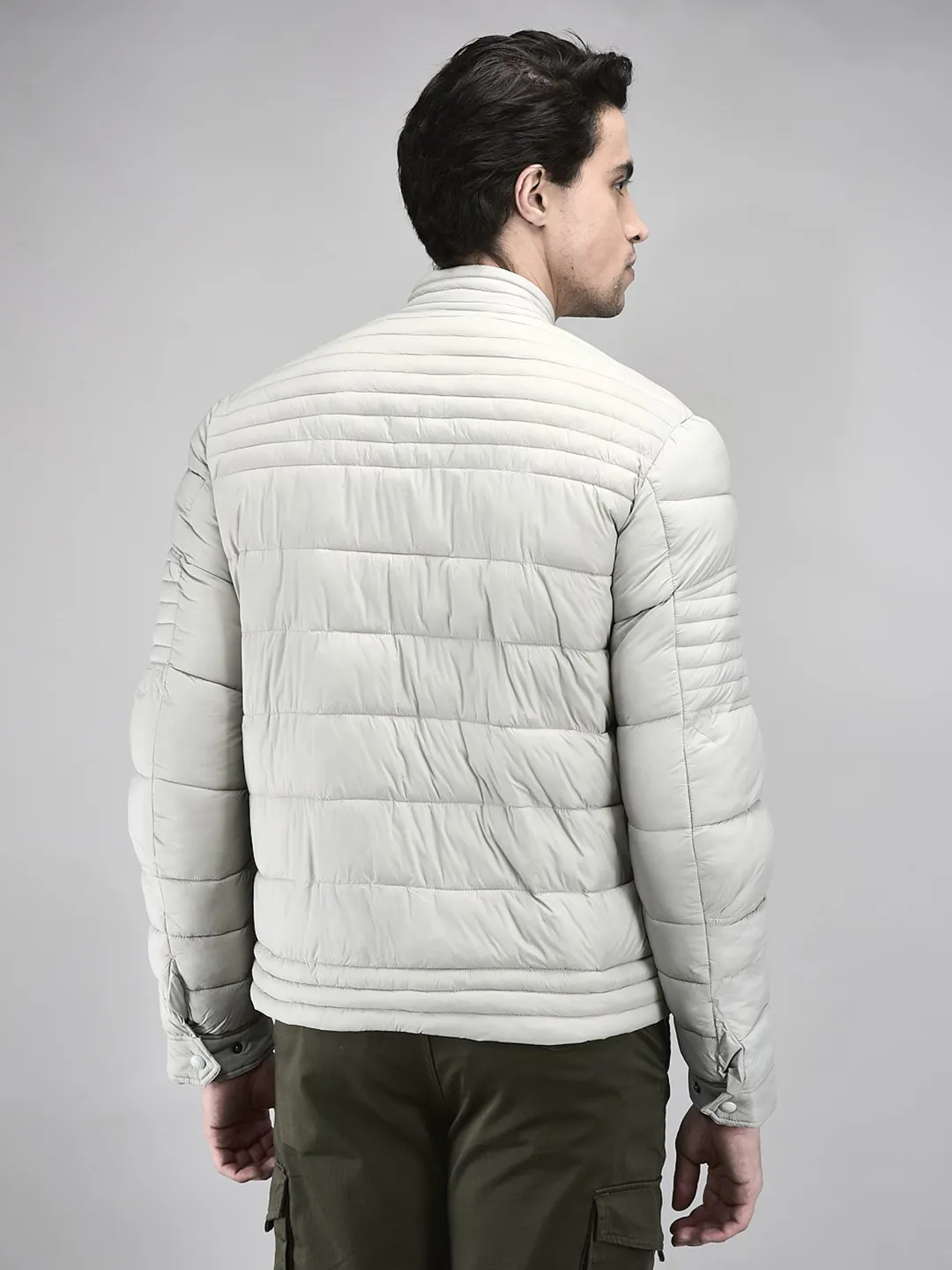 Men Lightweight Puffer Jacket in Feather Grey  - Thumbnail 7