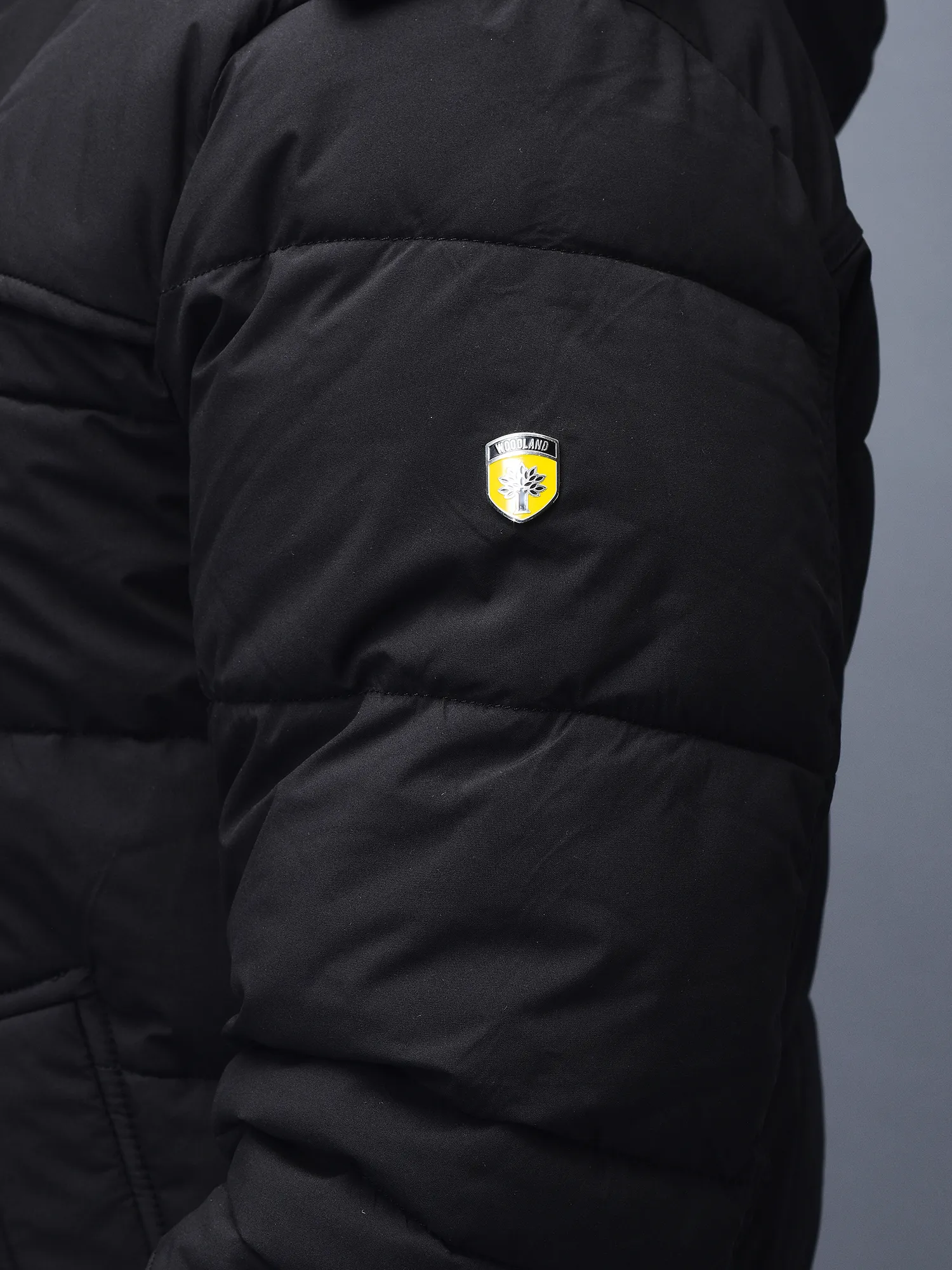 Black jacket for men with hood - Thumbnail 5