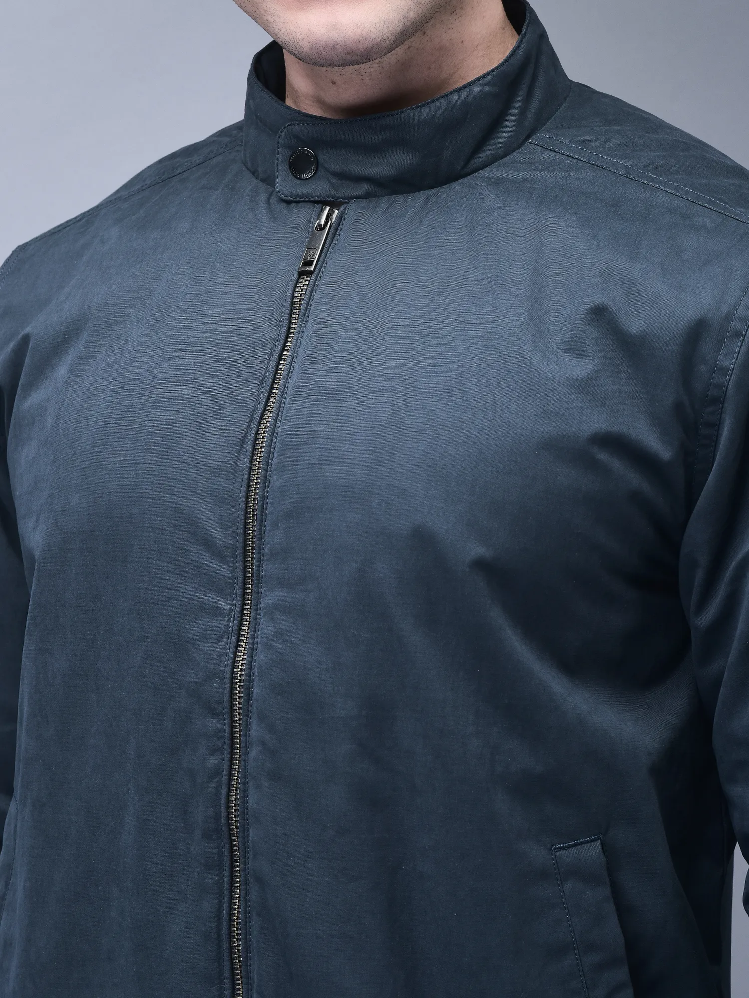 Dark teal jacket for men - Thumbnail 4
