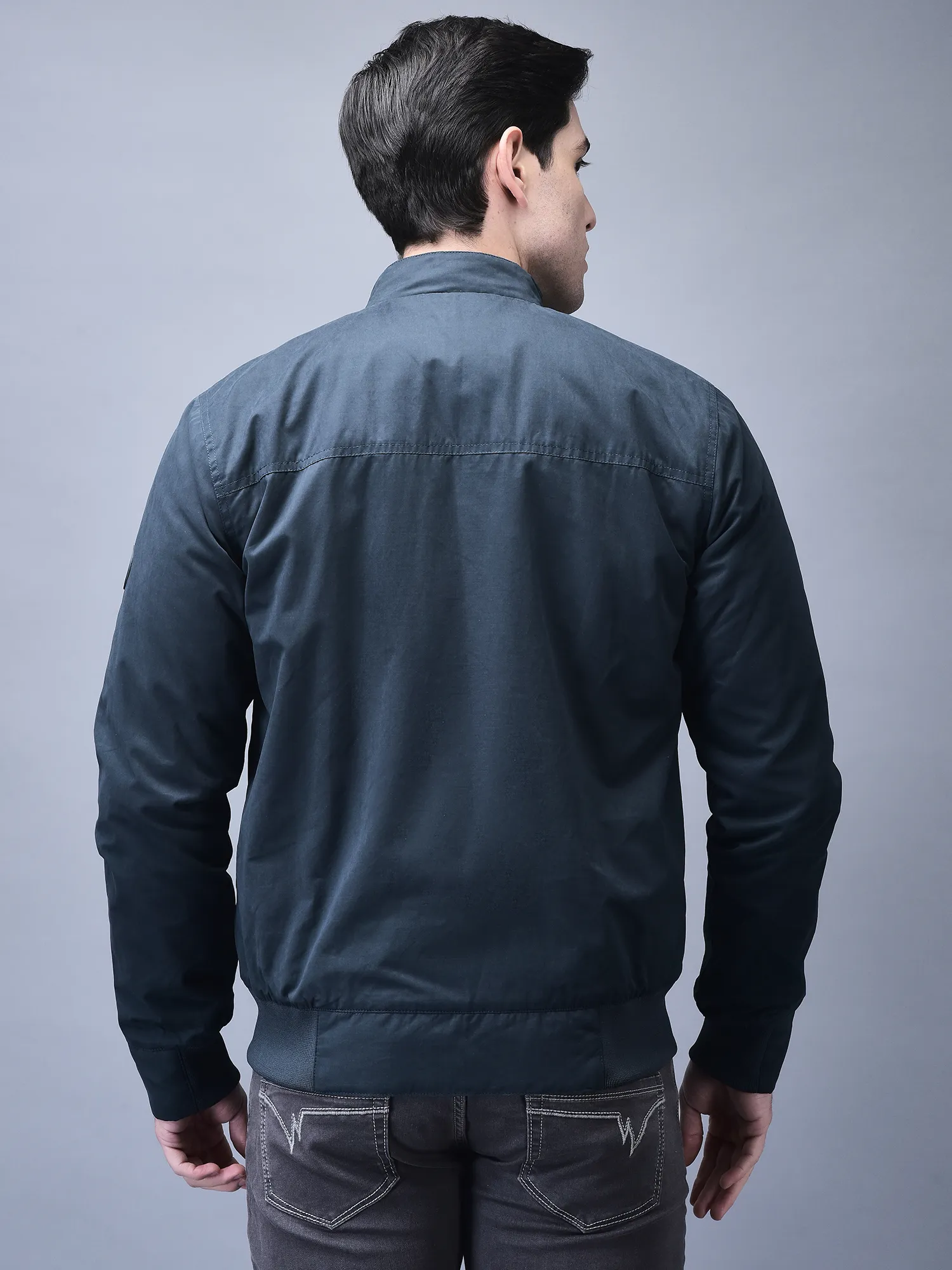 Dark teal jacket for men - Thumbnail 7