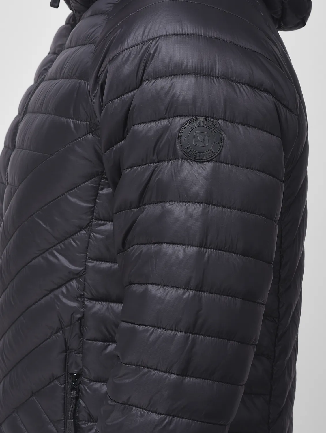 Black jacket for men with hood - Thumbnail 5