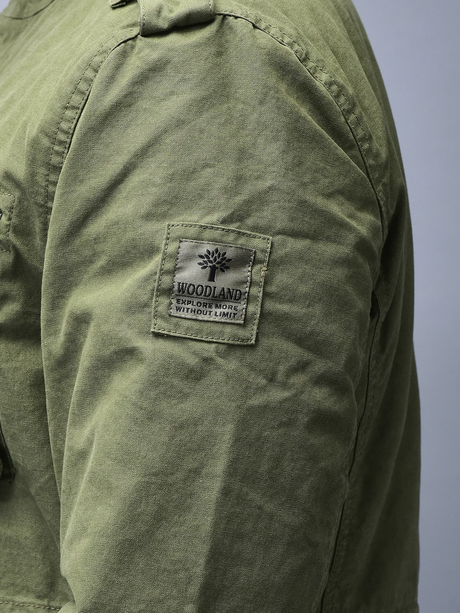 Khaki/ Green jacket for men - Thumbnail 5