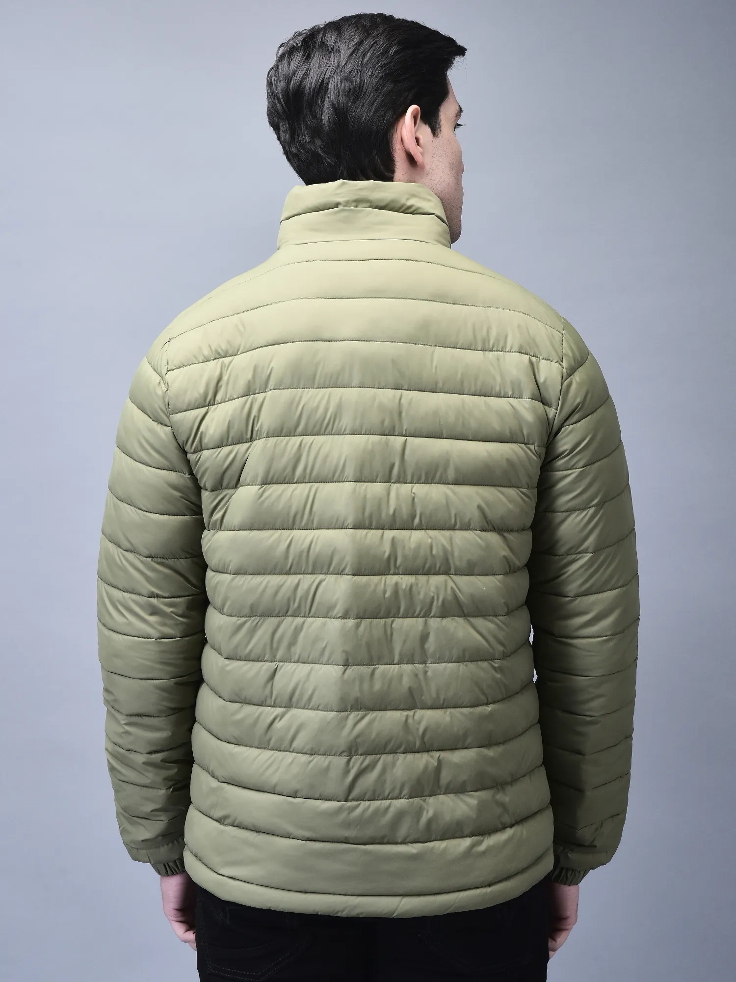 Woodland oil green jacket for men - Thumbnail 6