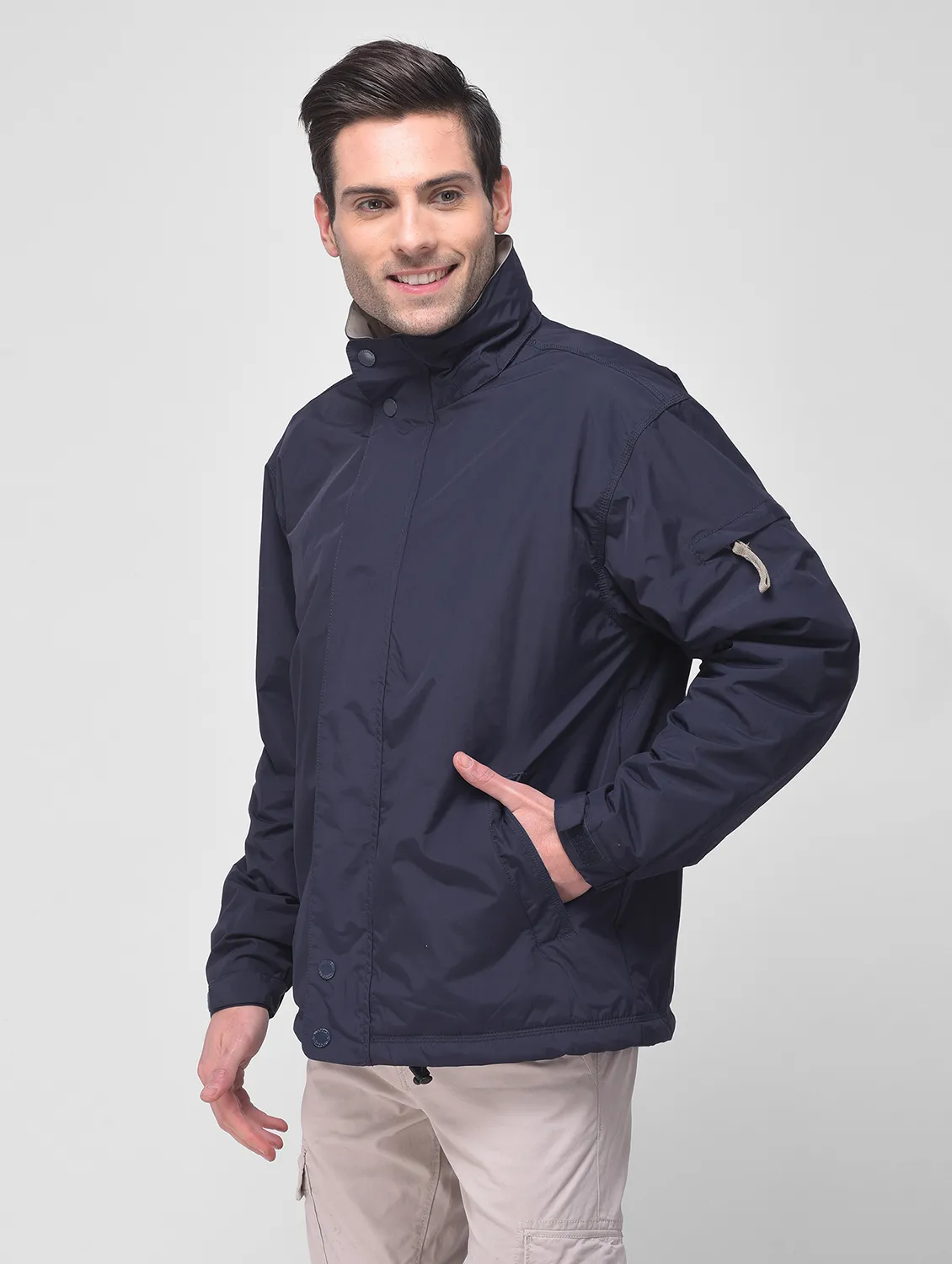 Navy jacket for men - Thumbnail 2