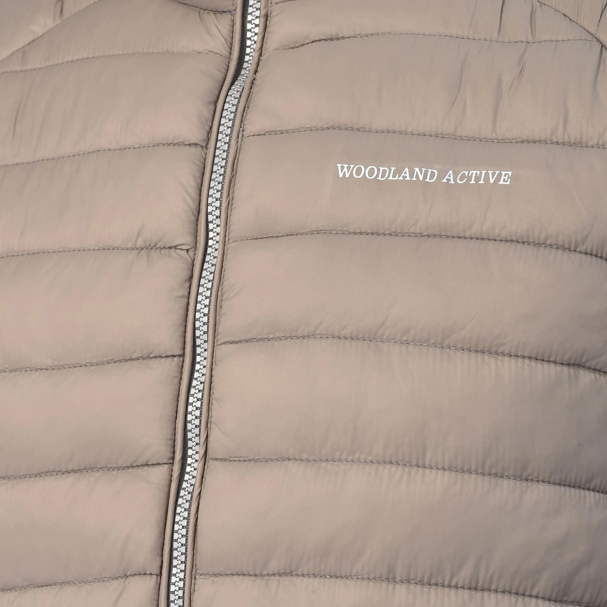 Sage green/Major brown sleeveless jacket - Thumbnail 2