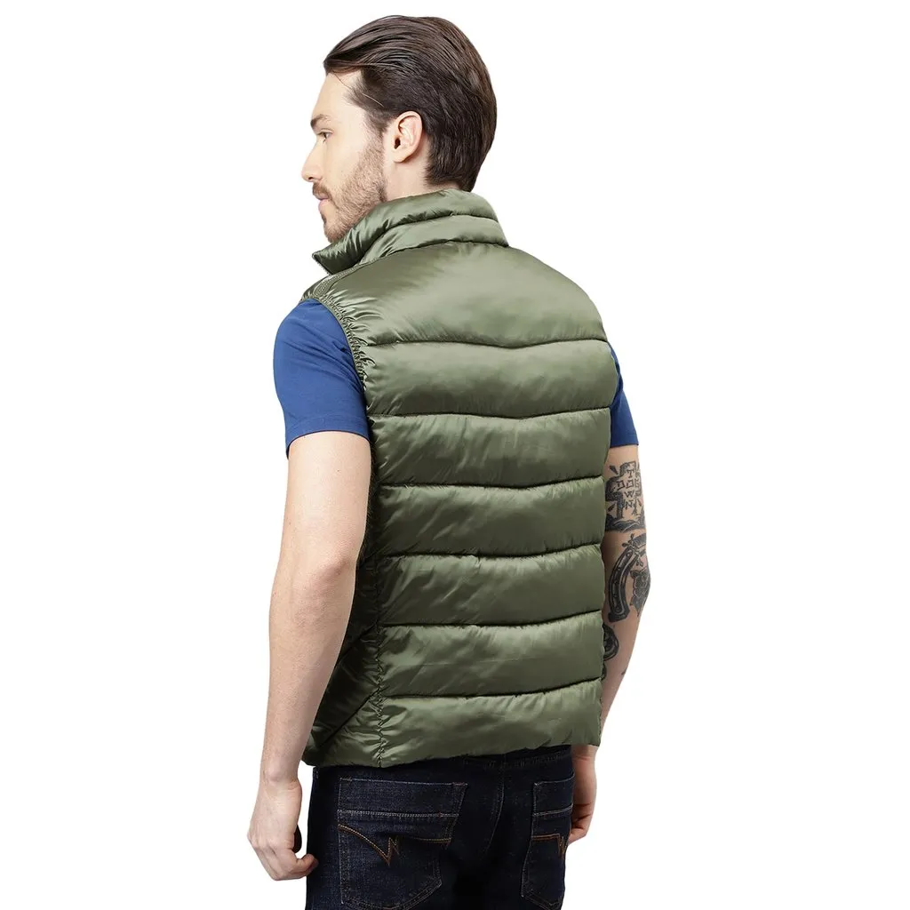 Green Sleeveless Jacket for Men - Thumbnail 8