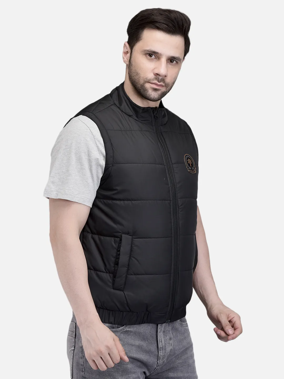 Men Black Lightweight Sleeveless Outdoor Jacket 3