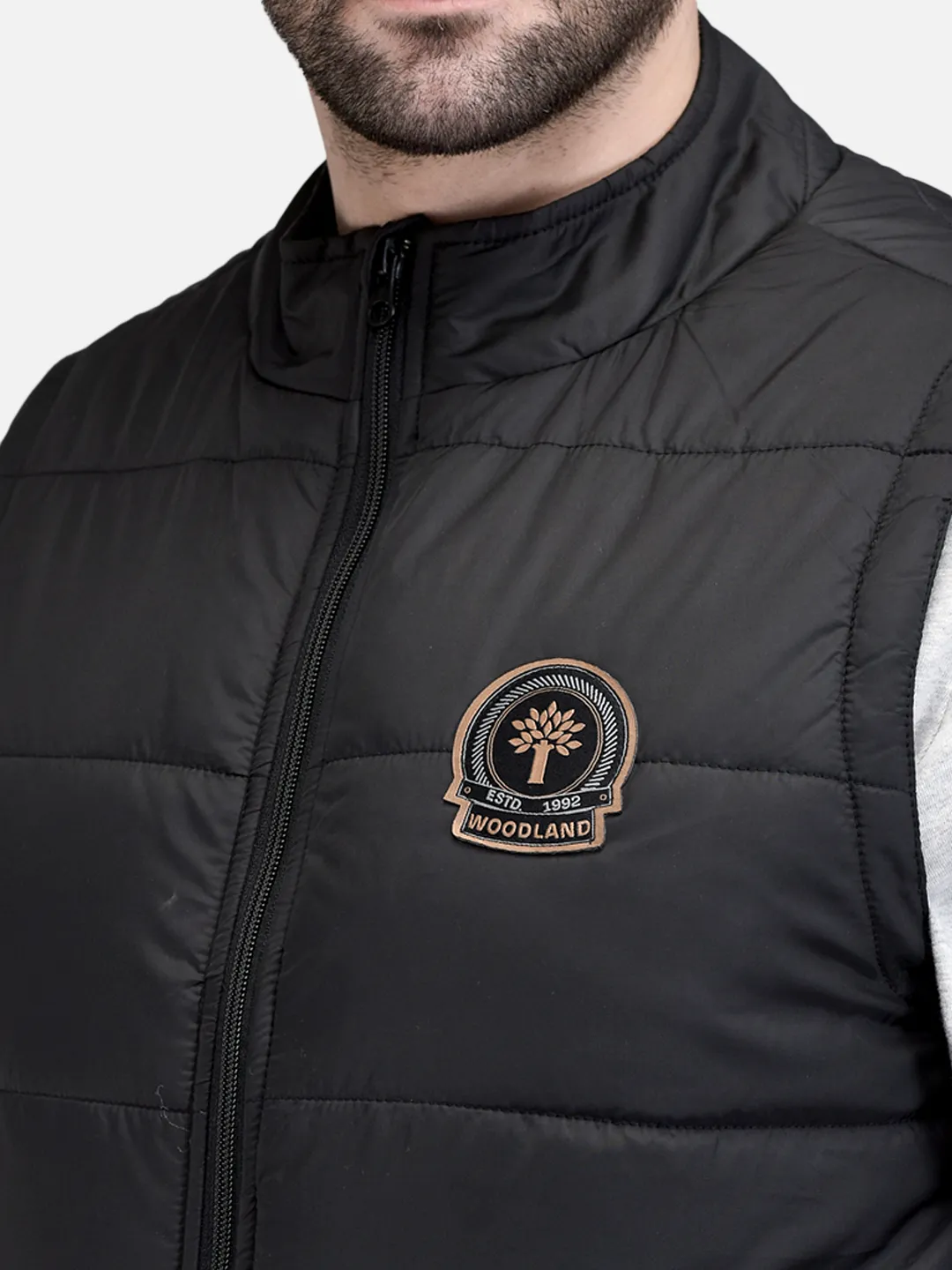 Men Black Lightweight Sleeveless Outdoor Jacket 4