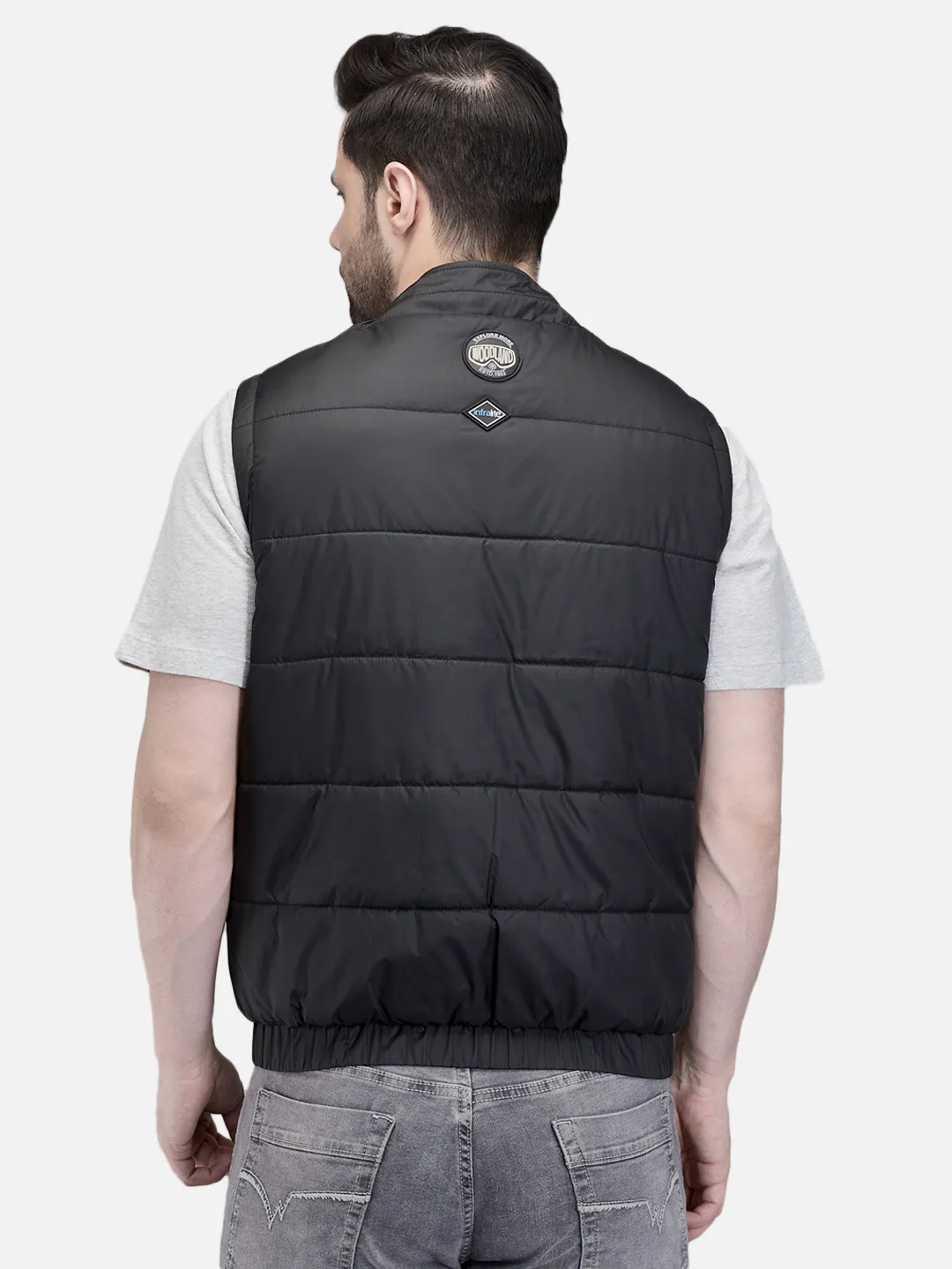 Men Black Lightweight Sleeveless Outdoor Jacket 6
