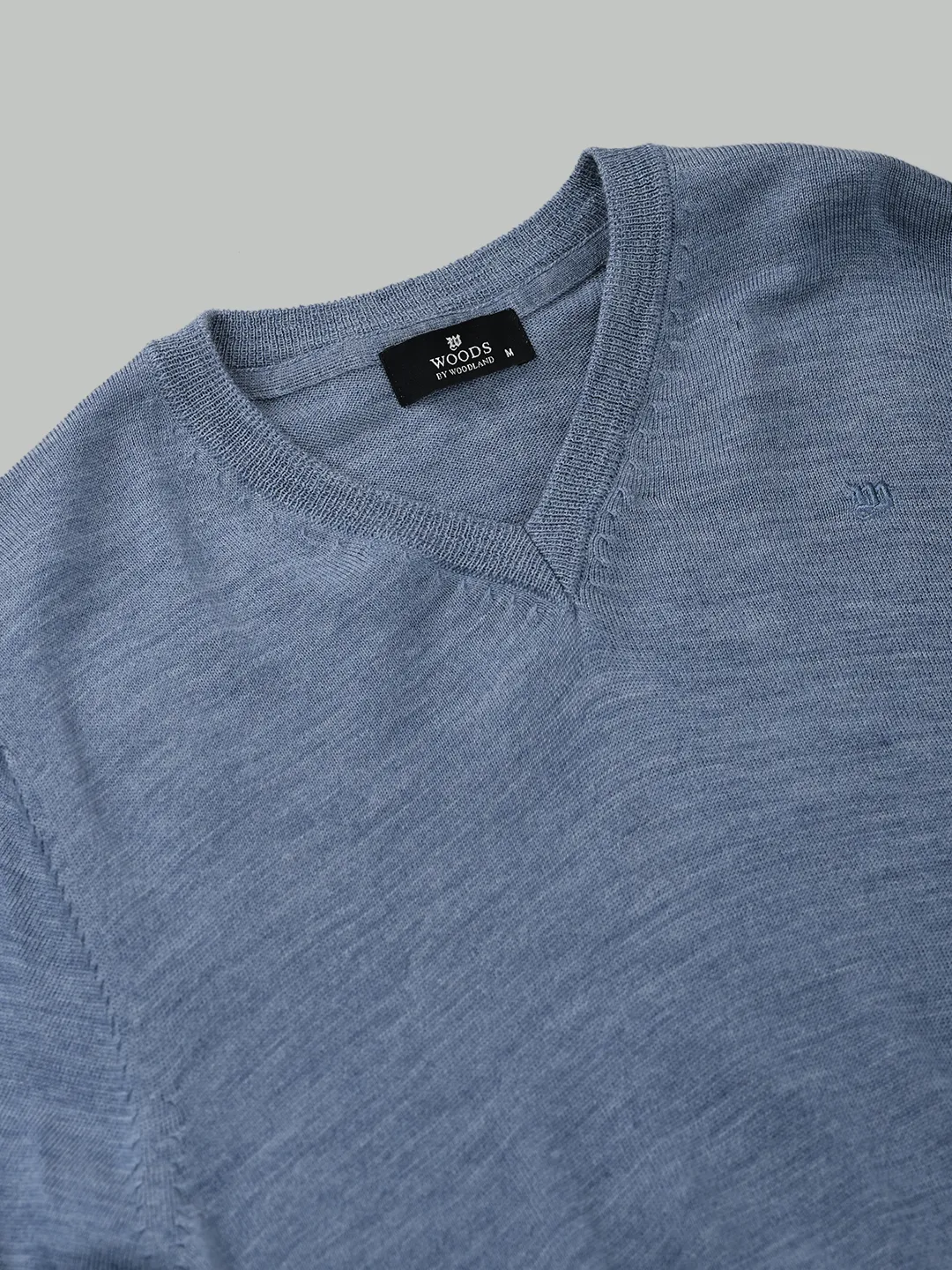 Woods SBlue V Neck Pullover For Men - Thumbnail 5