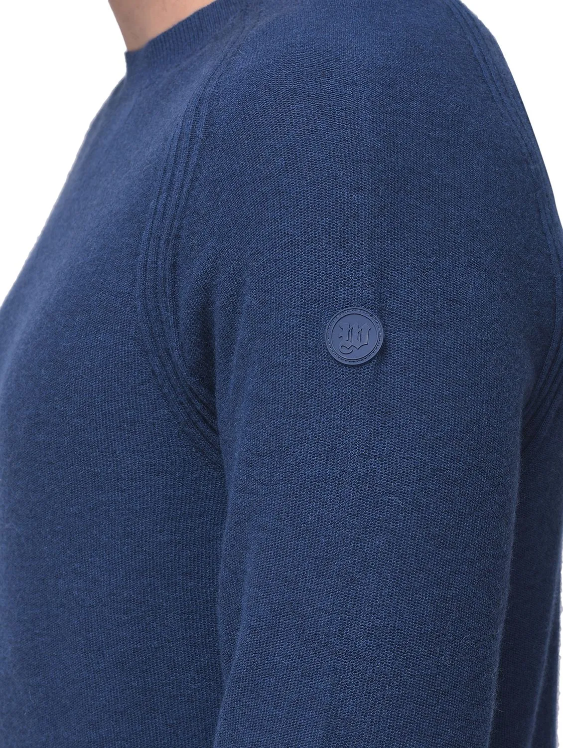 M Blue Full Sleeved Pullover - Thumbnail 4