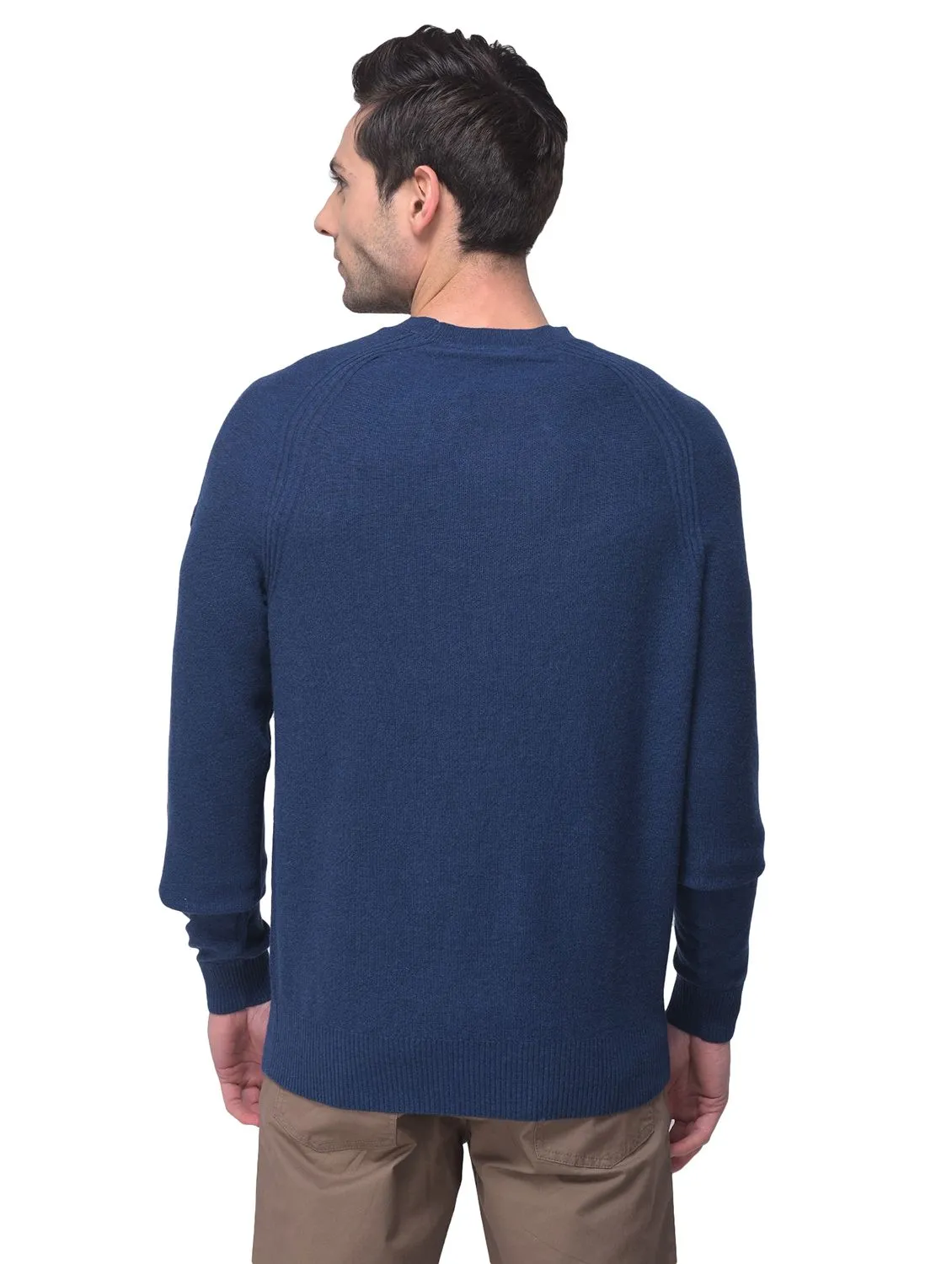 M Blue Full Sleeved Pullover - Thumbnail 5