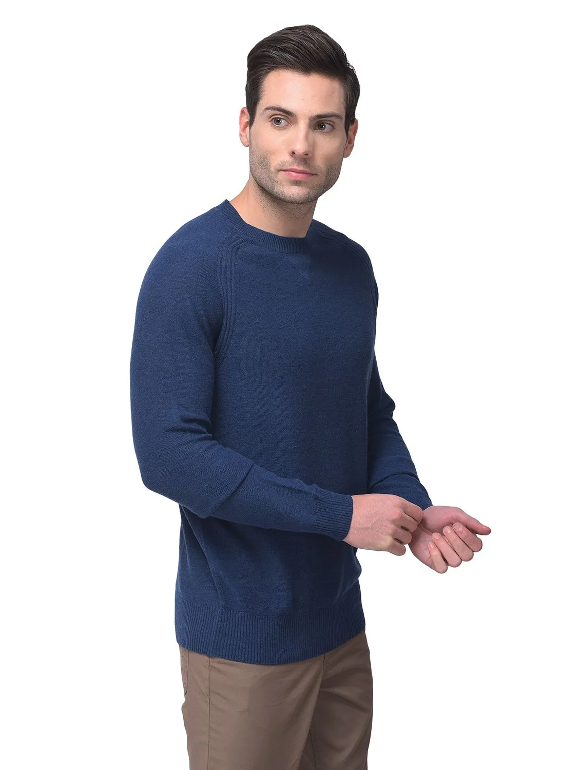 M Blue Full Sleeved Pullover - Thumbnail 7