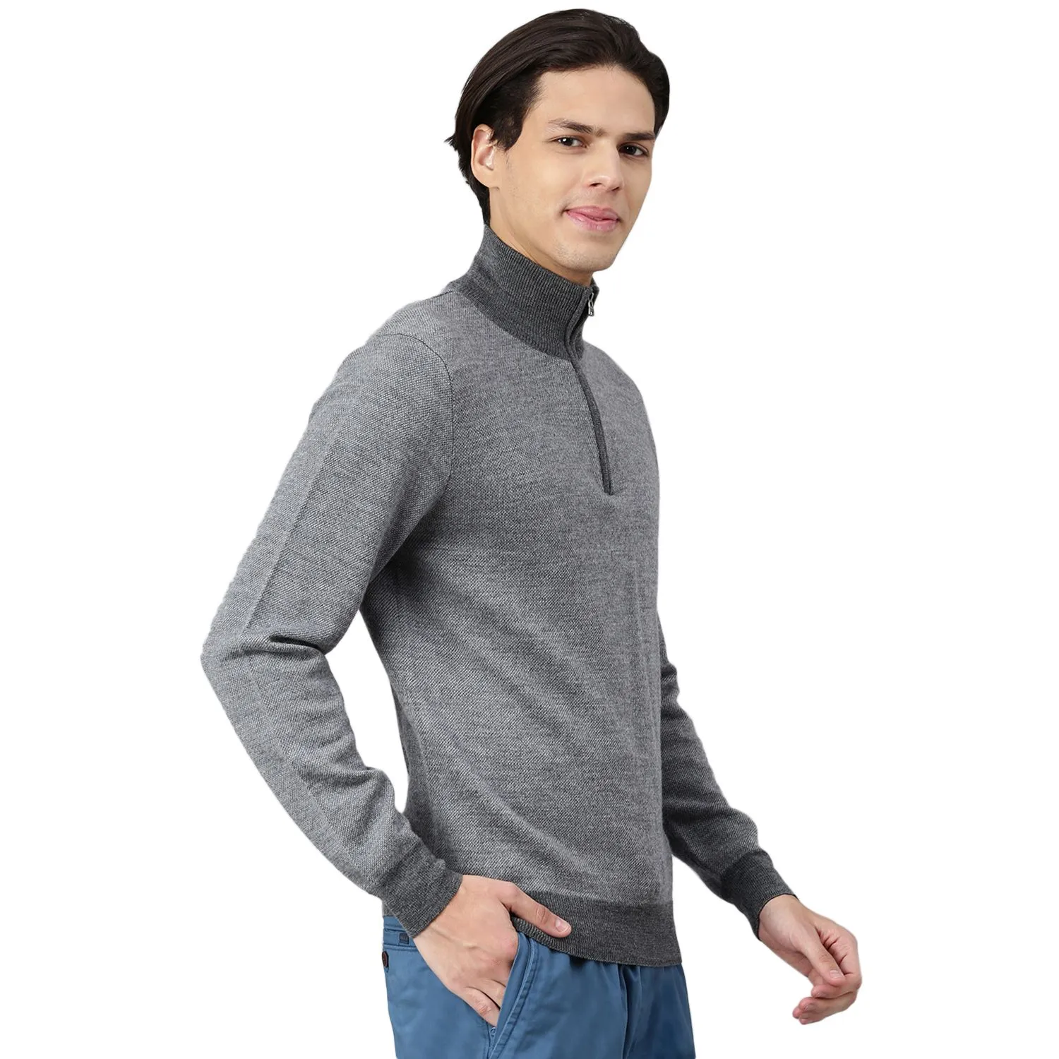 Grey Anthra pullover for men - Thumbnail 3