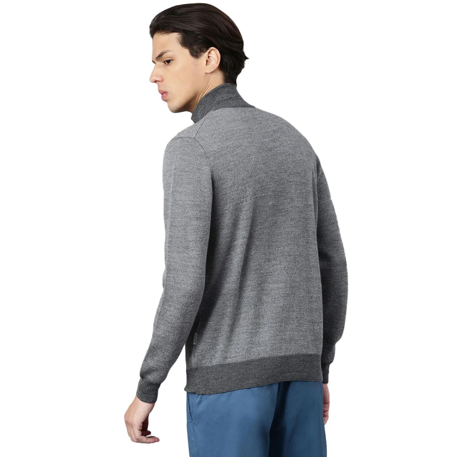 Grey Anthra pullover for men - Thumbnail 6