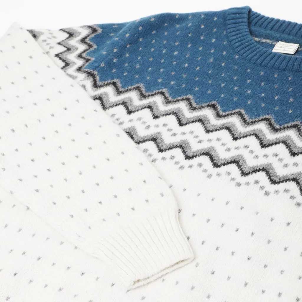 Cream Multi Pullover for Men - Thumbnail 5