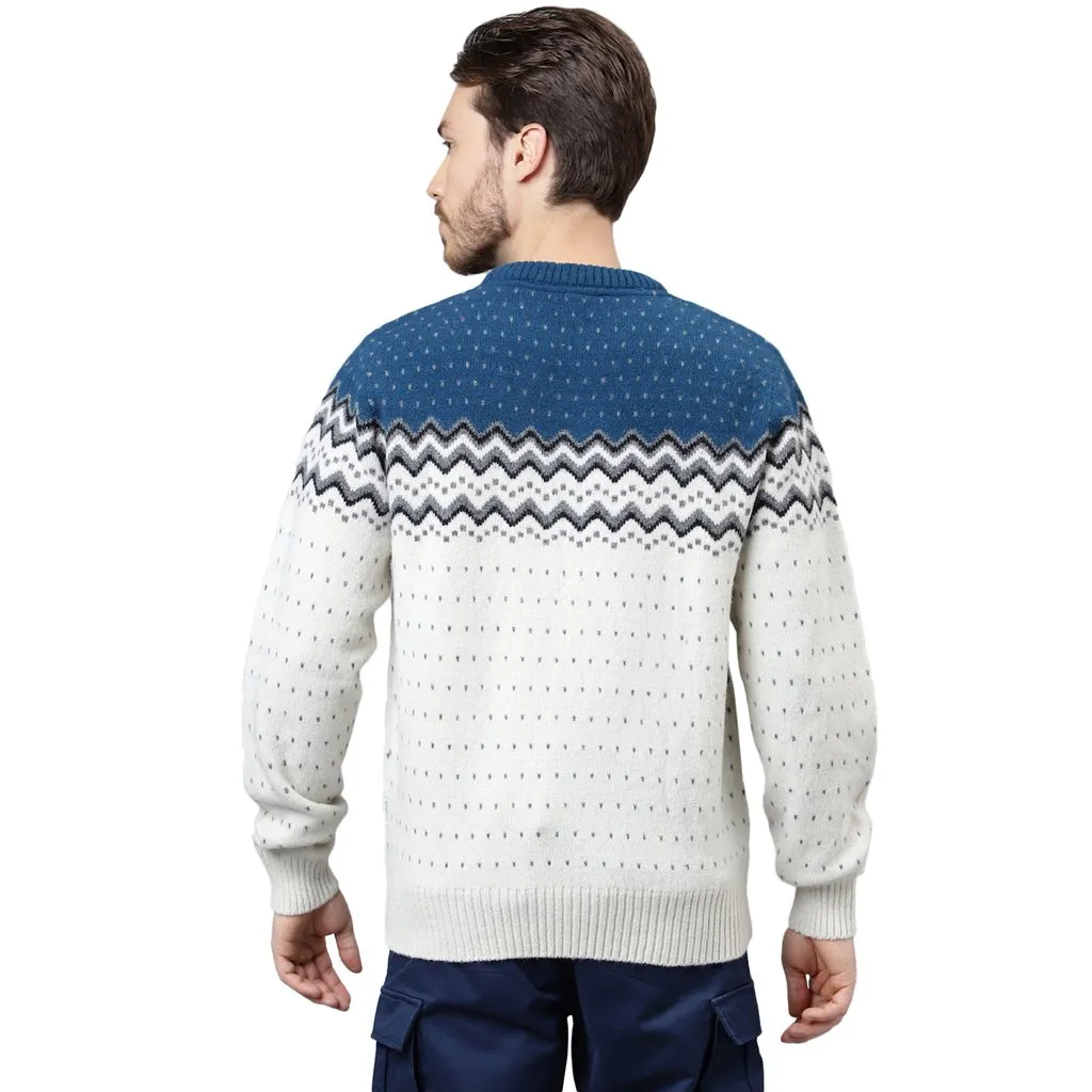 Cream Multi Pullover for Men - Thumbnail 7