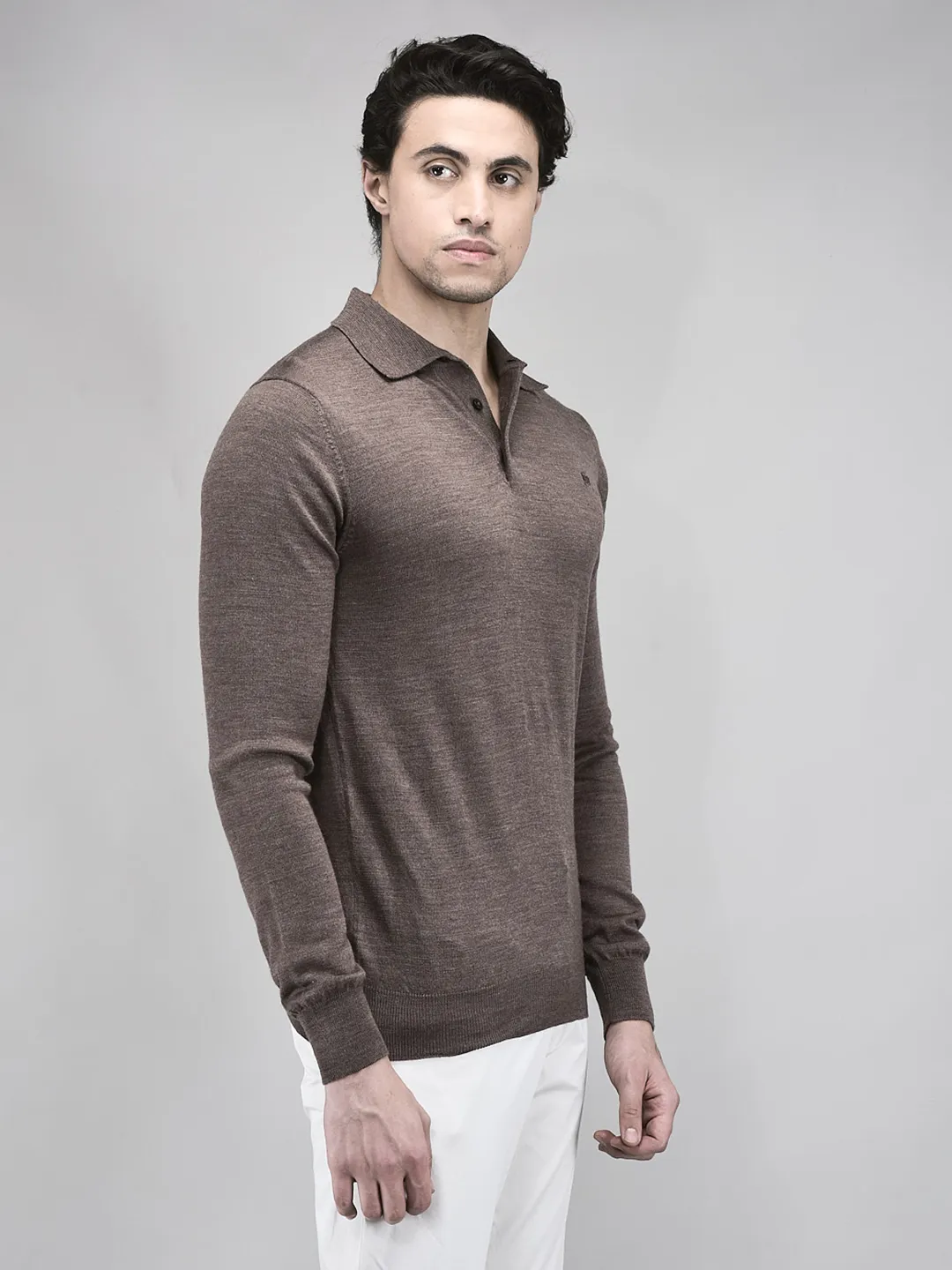 Woods Mouse Polo Jumper For Men - Thumbnail 3