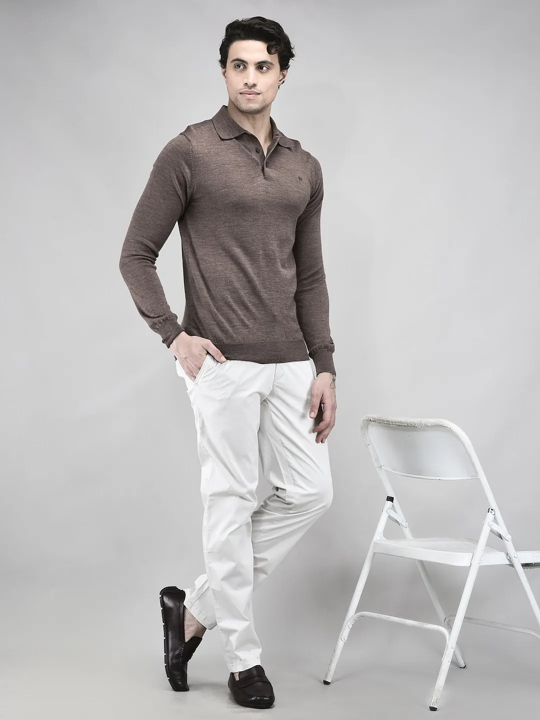 Woods Mouse Polo Jumper For Men - Thumbnail 7