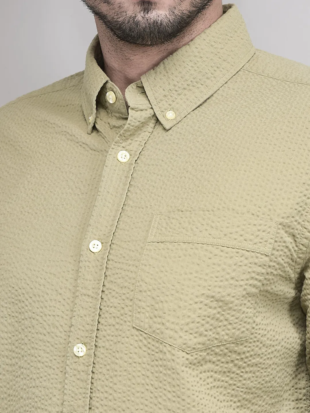 Organic Cotton Dried Hub Shirt For Men - Thumbnail 4