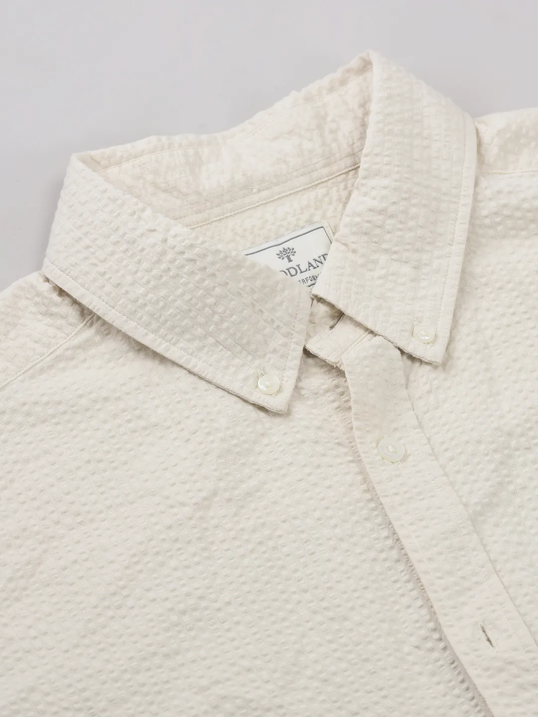 Organic Cotton Ivory Shirt For Men - Thumbnail 5