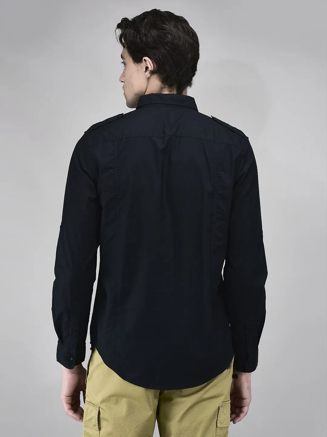 Woodland DNavy Shirt For Men - Thumbnail 6