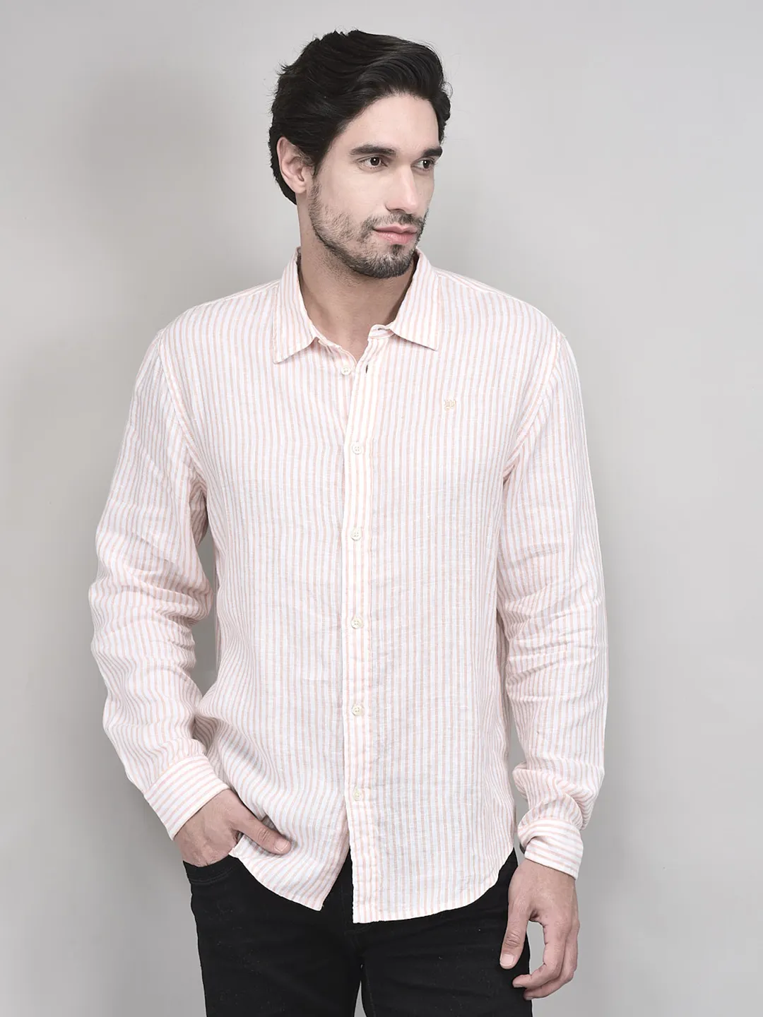 woods-men-linen-peach-white-shirt