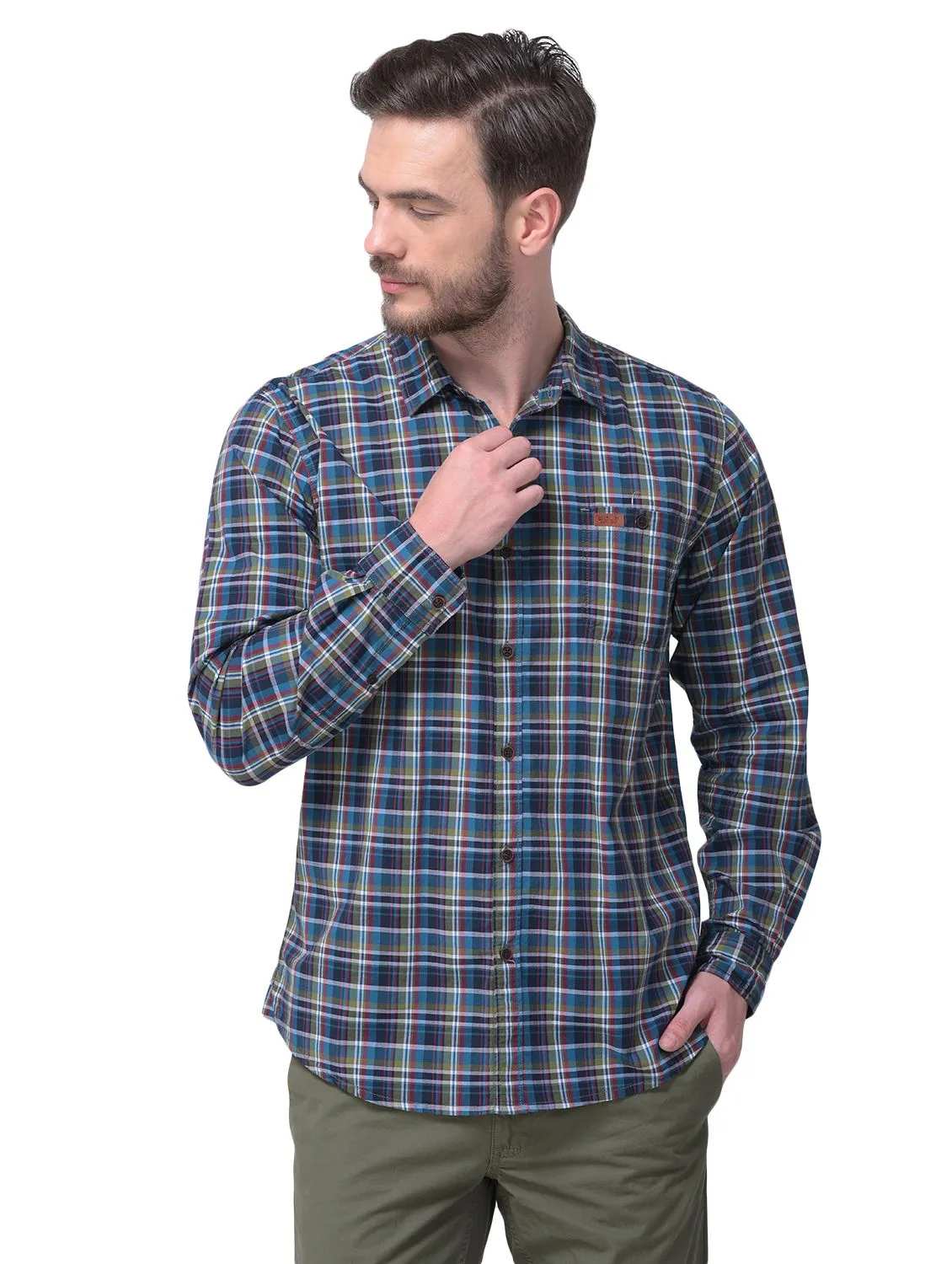 OLIVE MULTI coloured Check Shirt - Thumbnail 2