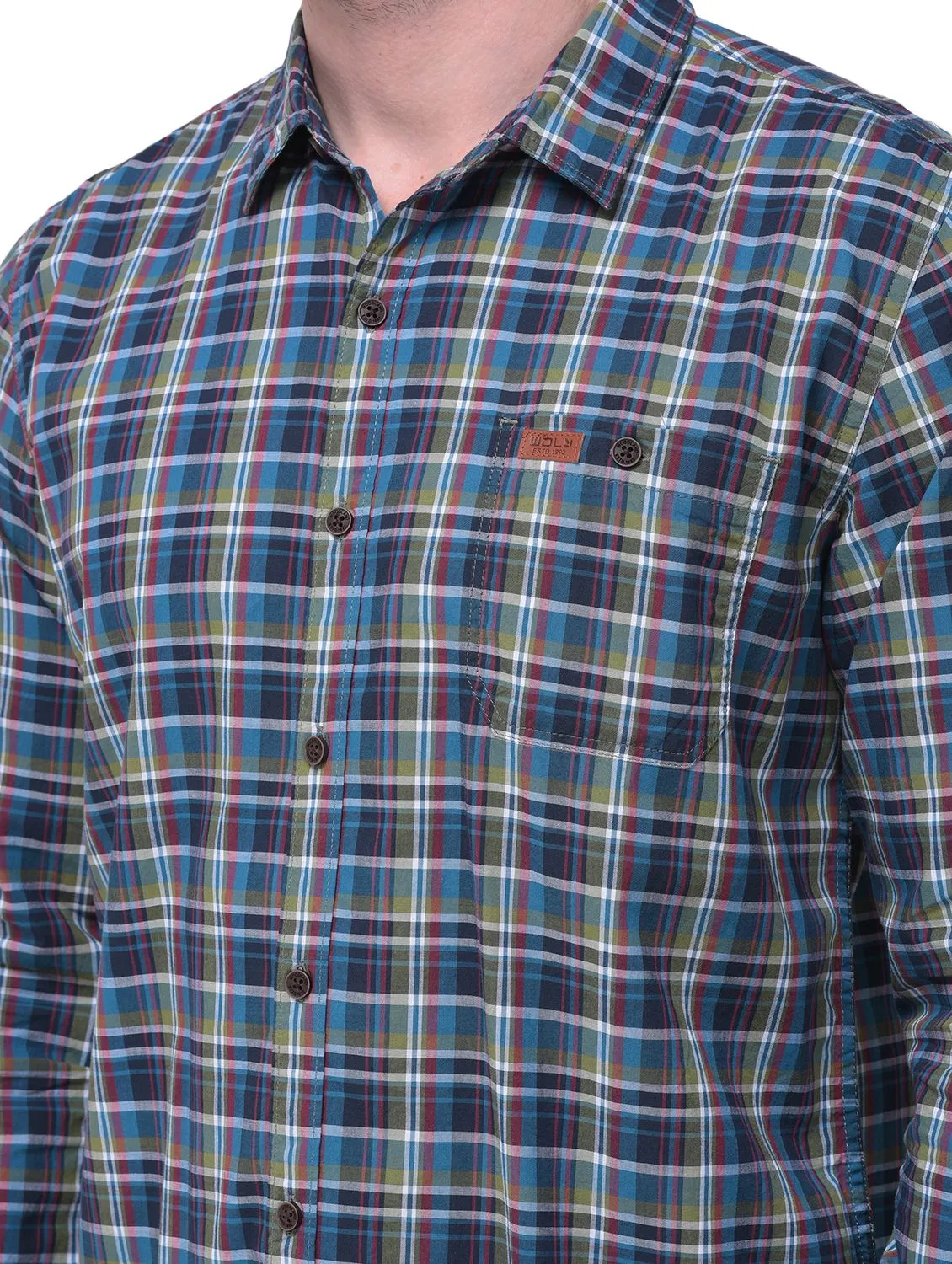 OLIVE MULTI coloured Check Shirt - Thumbnail 3