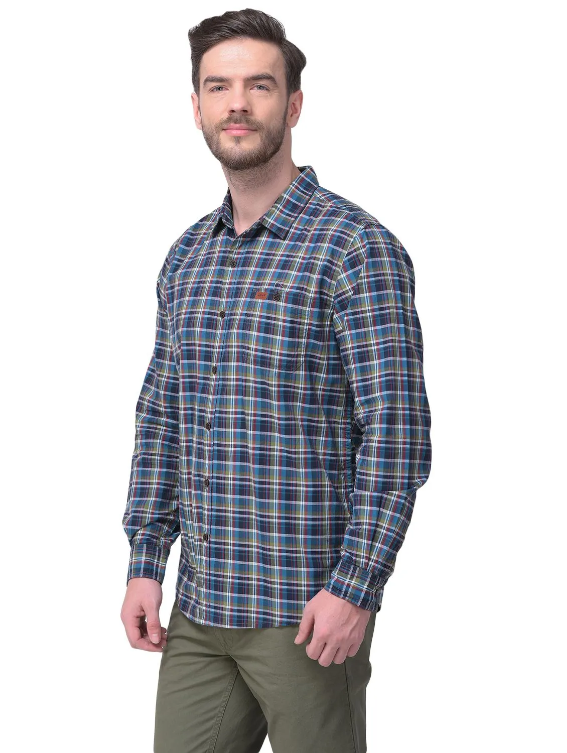 OLIVE MULTI coloured Check Shirt - Thumbnail 5
