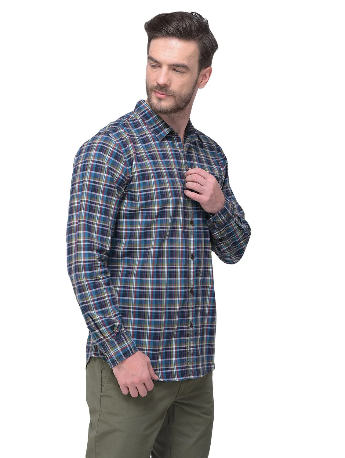 OLIVE MULTI coloured Check Shirt - Thumbnail 6