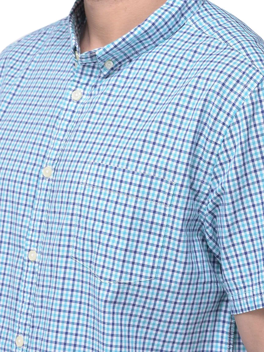 TBLUE/WHITE gingham shirt - Thumbnail 3