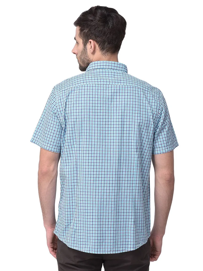 TBLUE/WHITE gingham shirt - Thumbnail 4