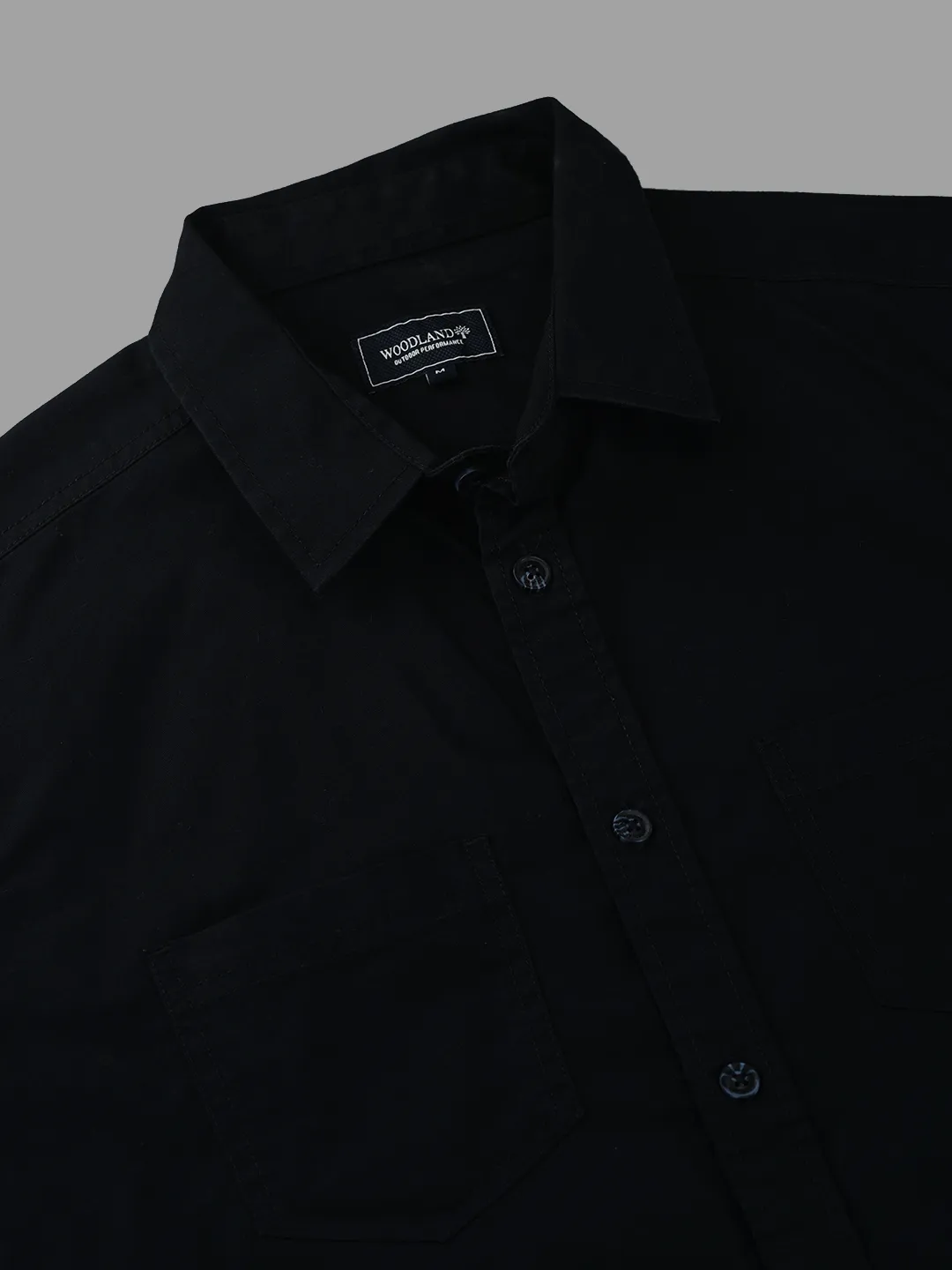 Cotton Spandex Dnavy Shirt - Thumbnail 5