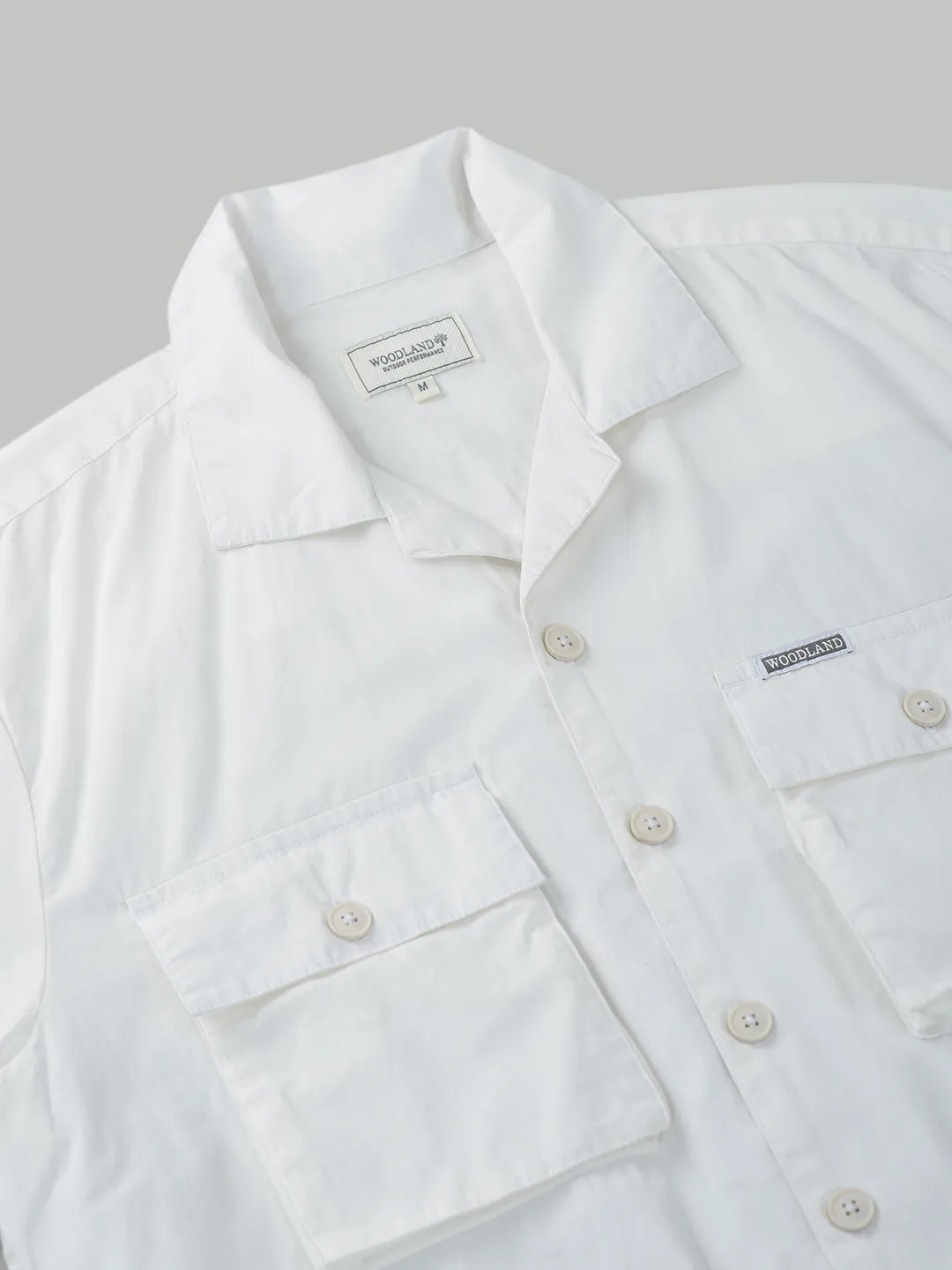 Woodland White Men Shirt - Thumbnail 5