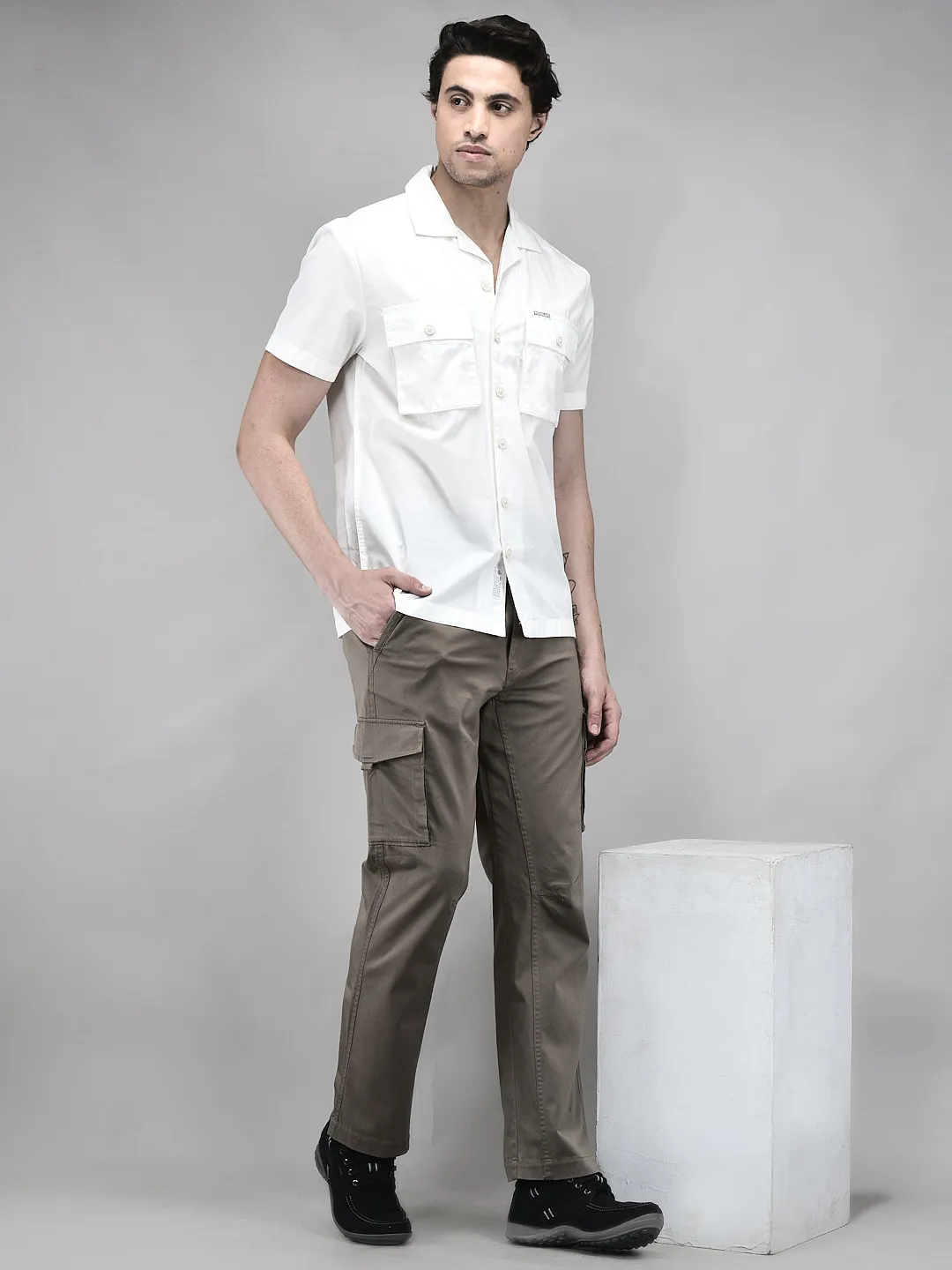 Woodland White Men Shirt - Thumbnail 7