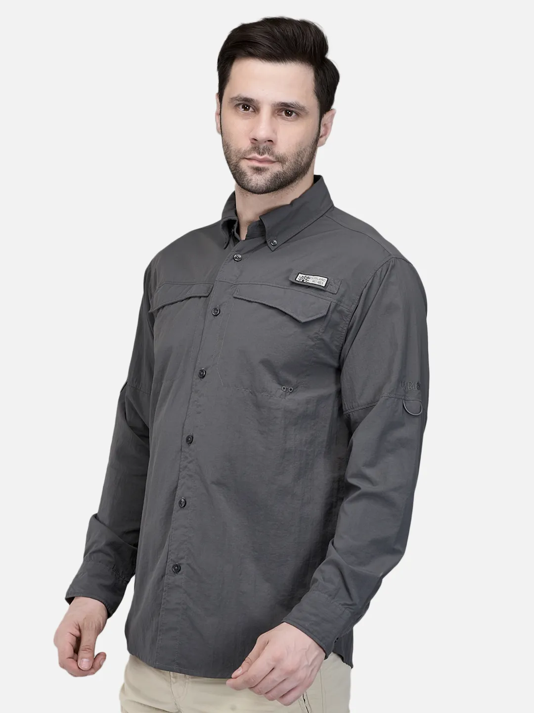 Woodland Men D-grey  FS Fishing Shirt 2