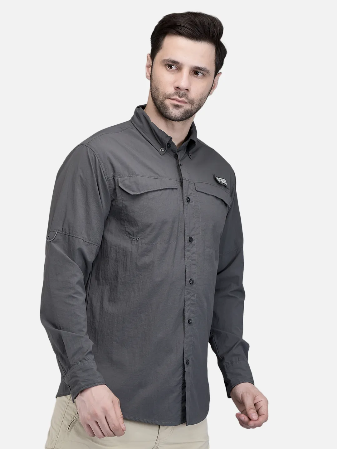 Woodland Men D-grey  FS Fishing Shirt 3