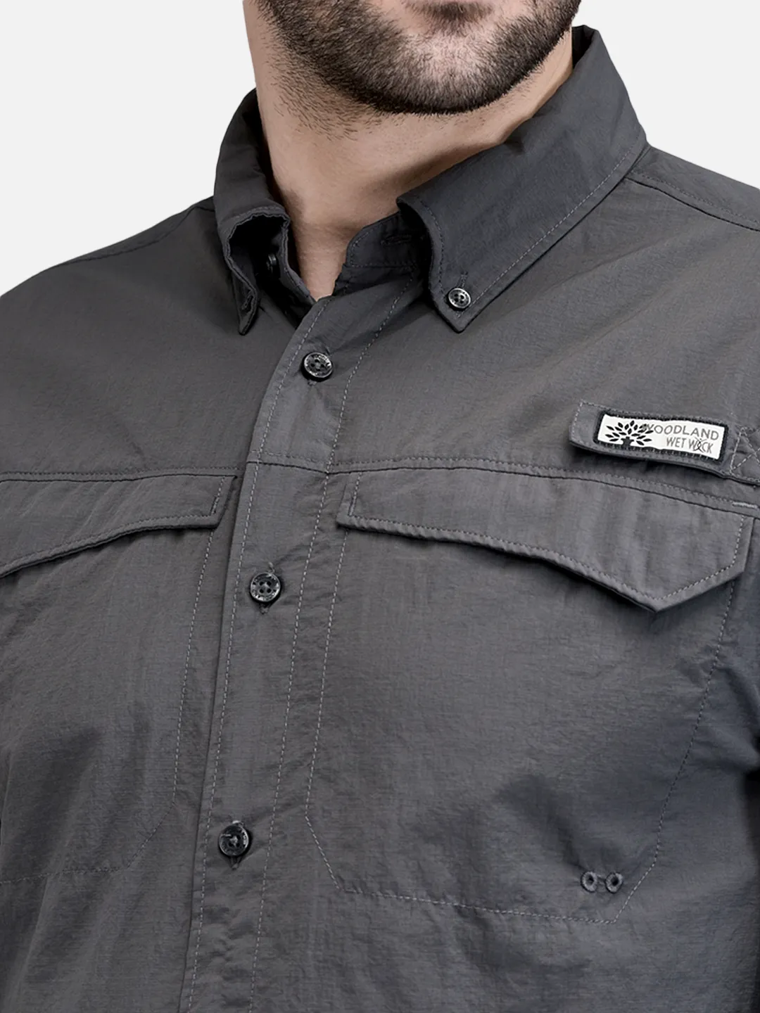 Woodland Men D-grey  FS Fishing Shirt 4