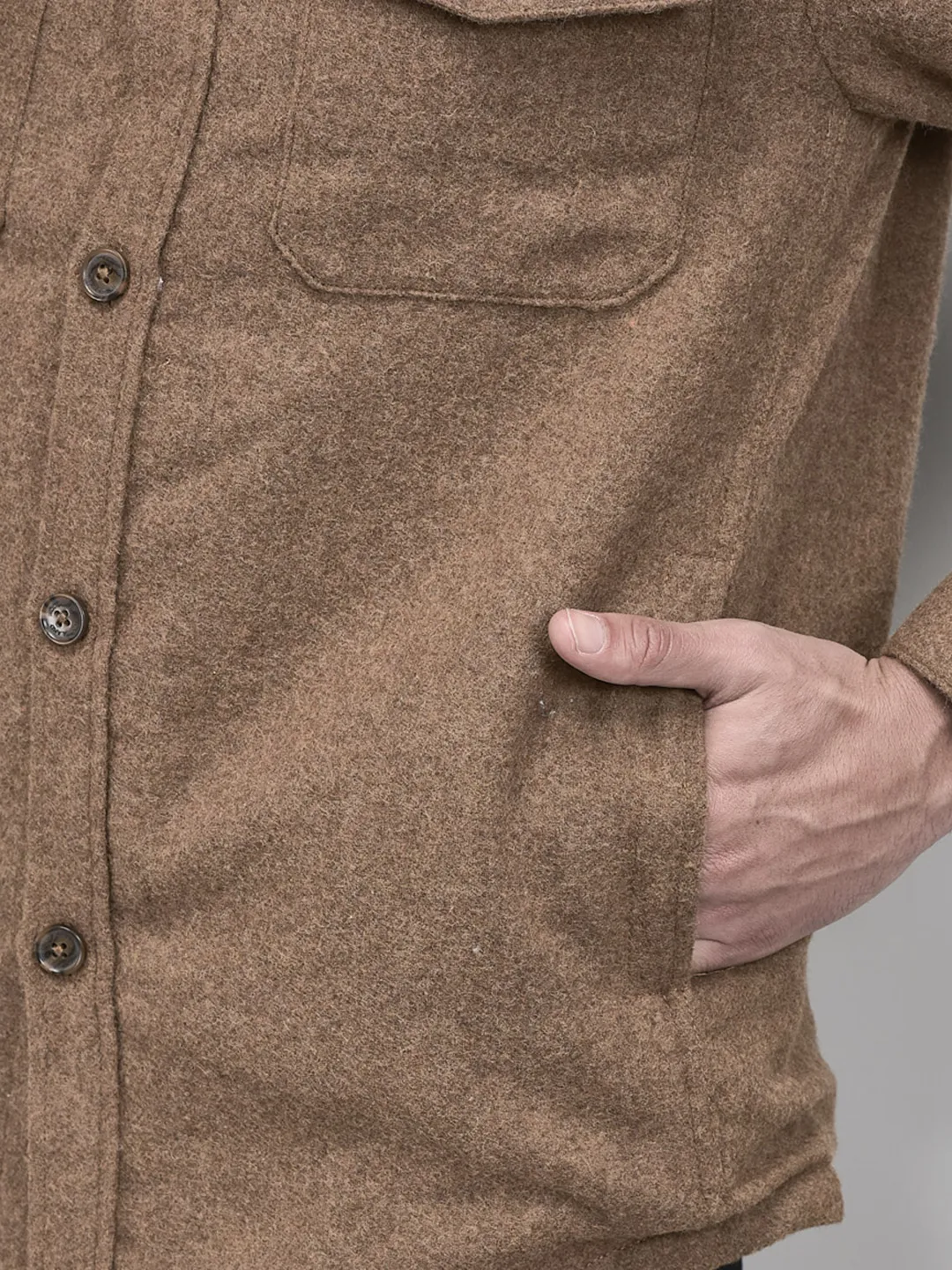 Woodland Camel Men Prewinter Shirt - Thumbnail 6