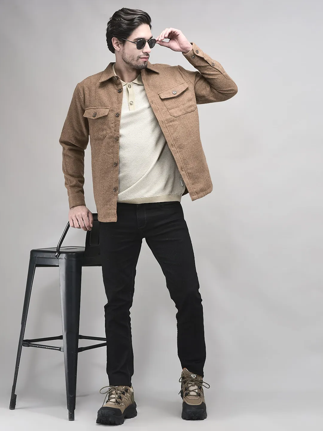 Woodland Camel Men Prewinter Shirt - Thumbnail 8