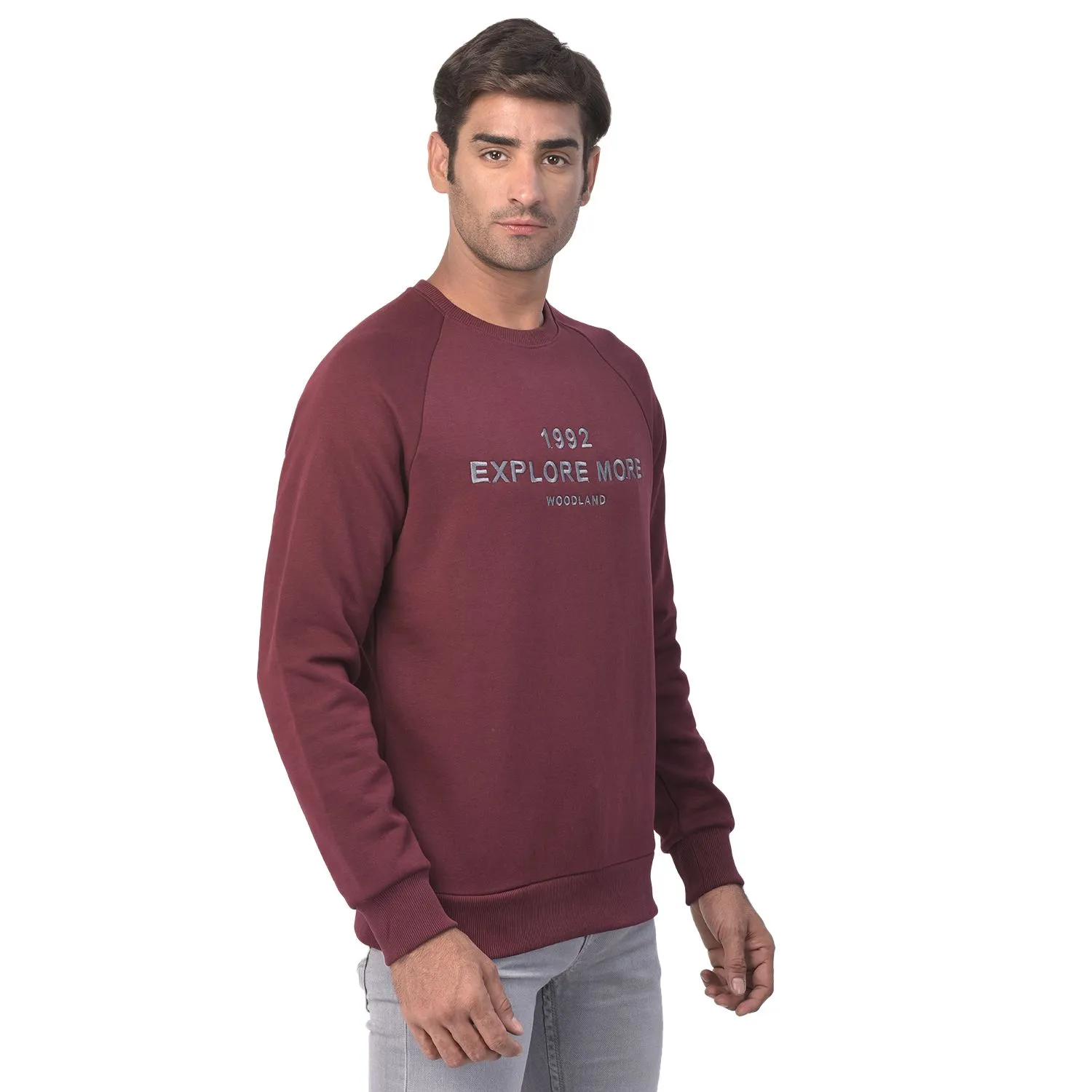 Dark wine sweatshirt for men - Thumbnail 6