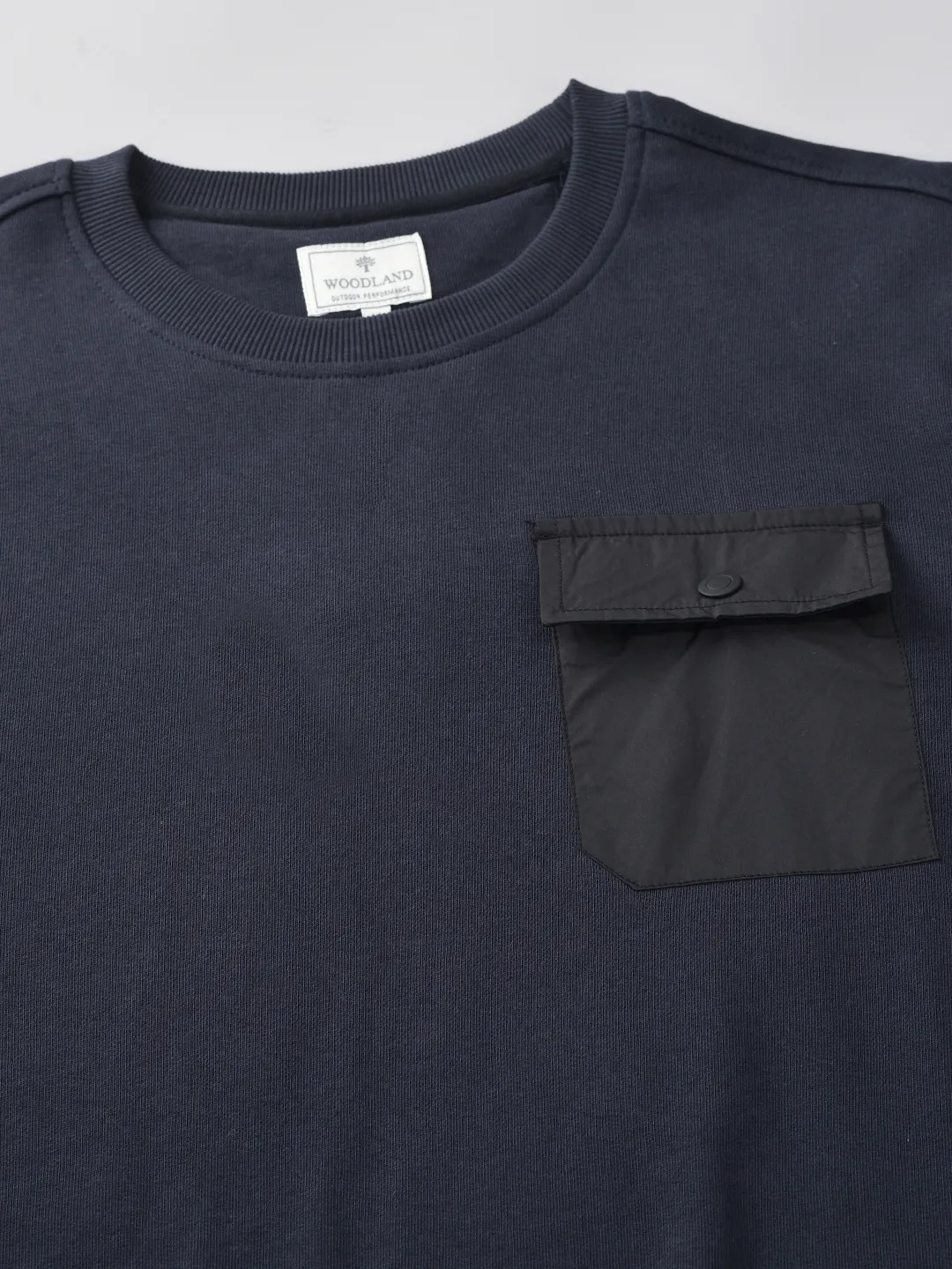 Navy Cotton Sweatshirt For Men - Thumbnail 5