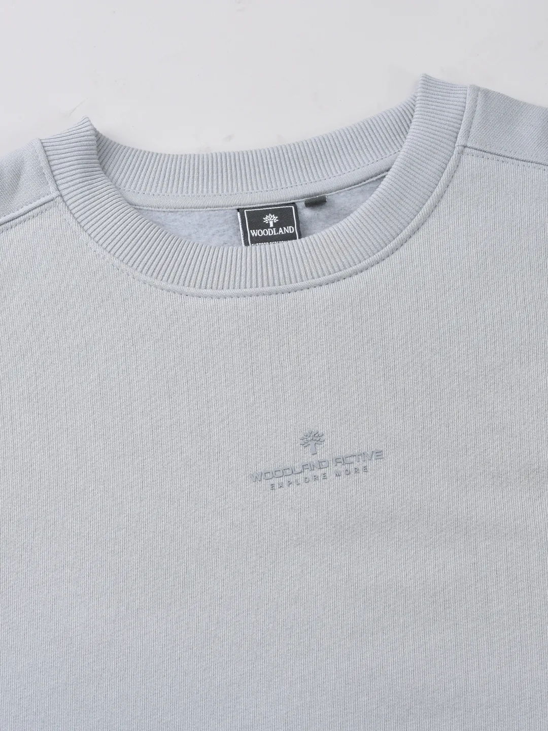 Woodland Grey Round Neck Sweatshirt - Thumbnail 5