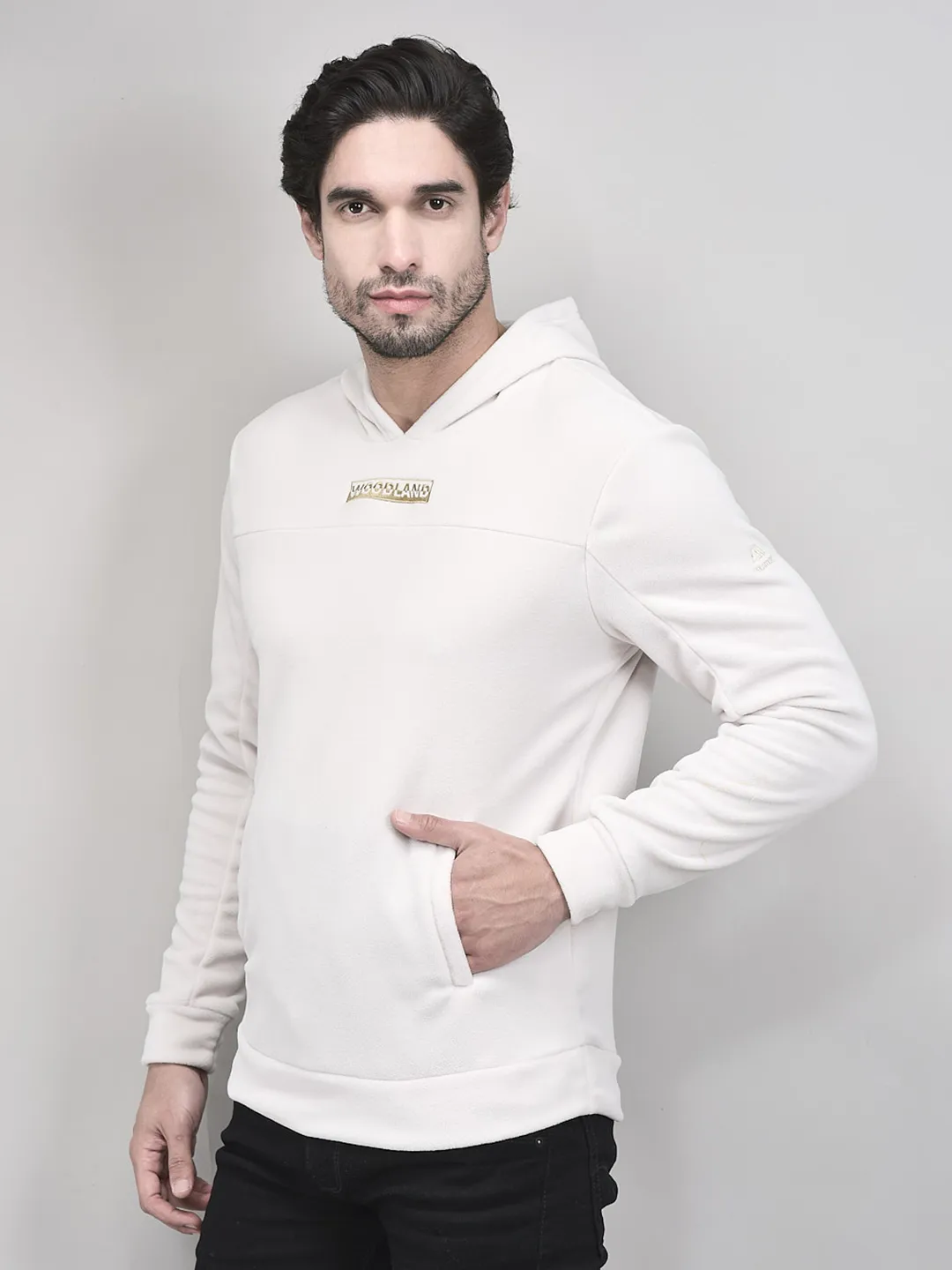 Insulating Moonbeam Polar Fleece Hoodie For Men - Thumbnail 3