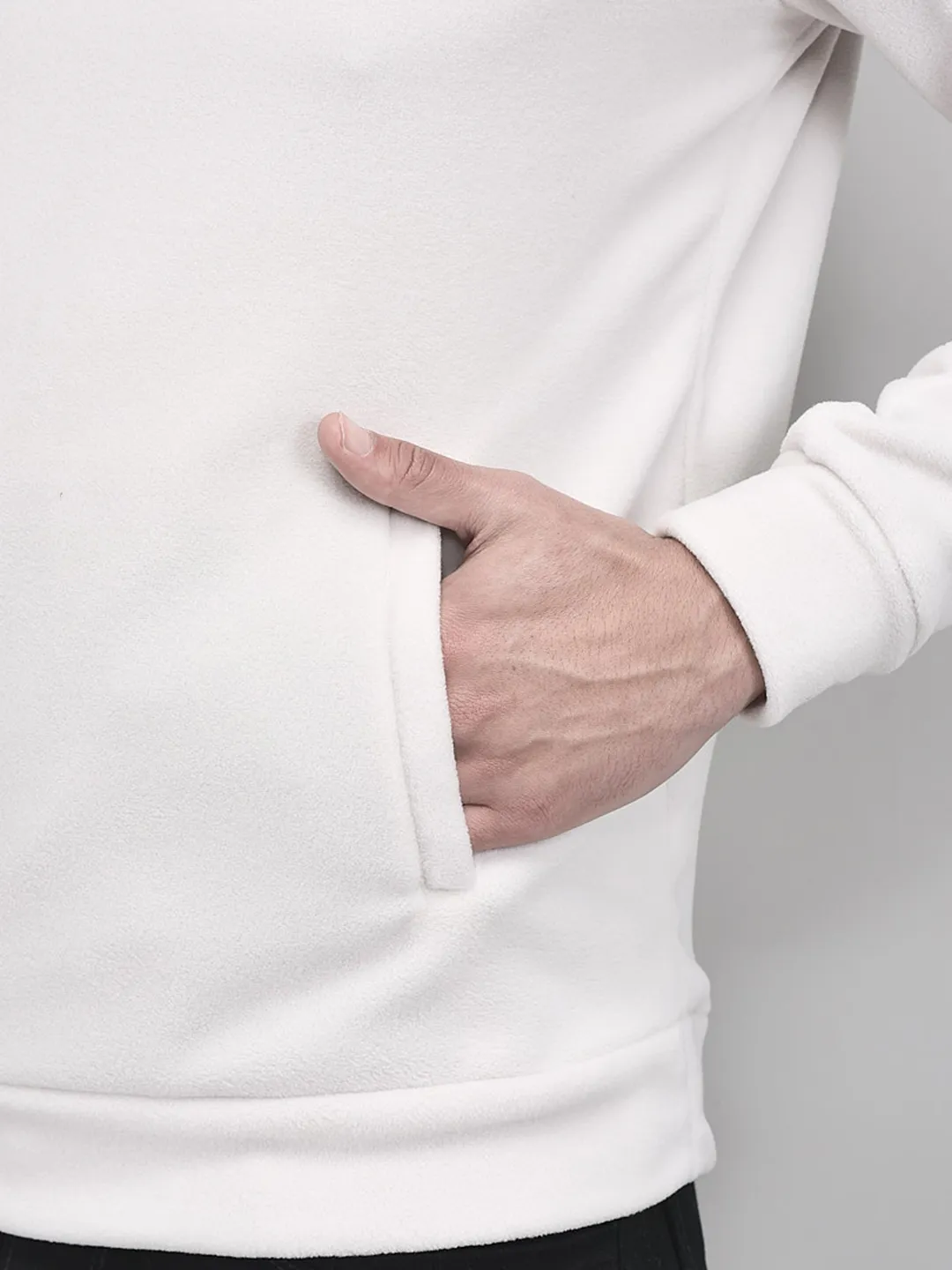 Insulating Moonbeam Polar Fleece Hoodie For Men - Thumbnail 7