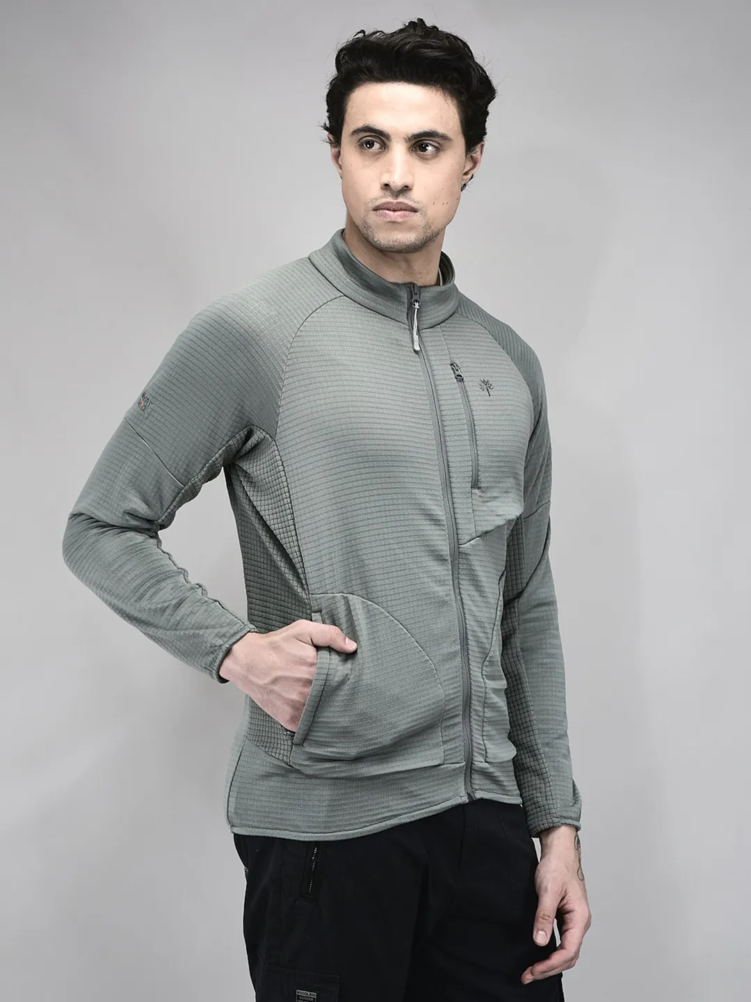 Men Dolive Outdoor Zip-Front Sweatshirt - Thumbnail 2