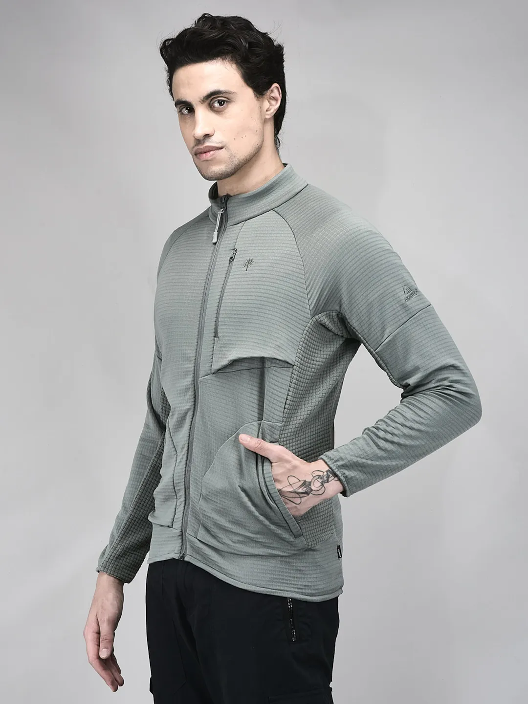 Men Dolive Outdoor Zip-Front Sweatshirt - Thumbnail 3